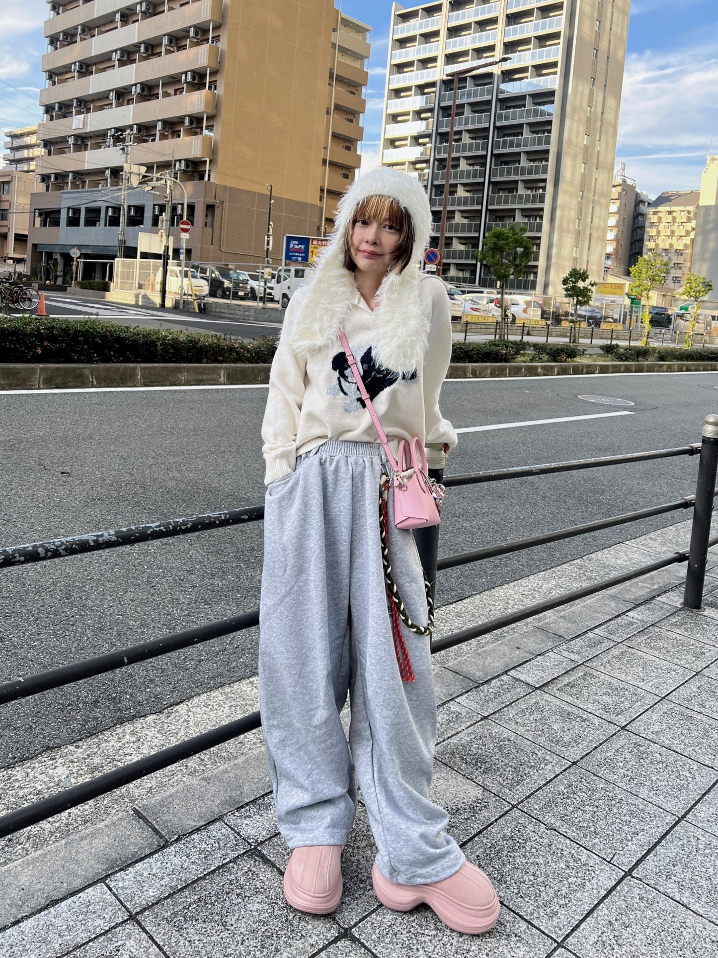 ドッグプリントニットプルオーバー DPB79220