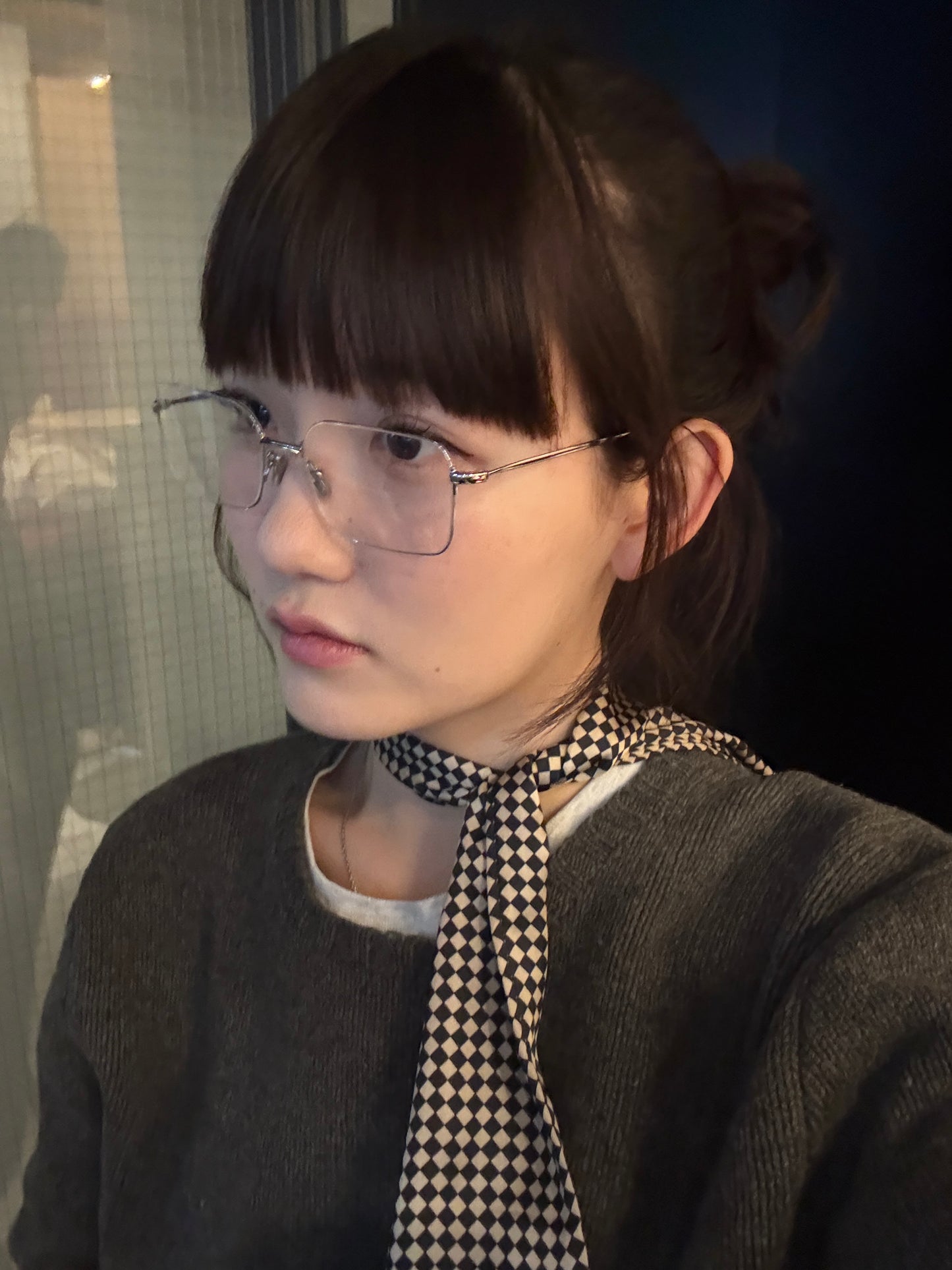 ブロックチェックスカーフ DPA43700