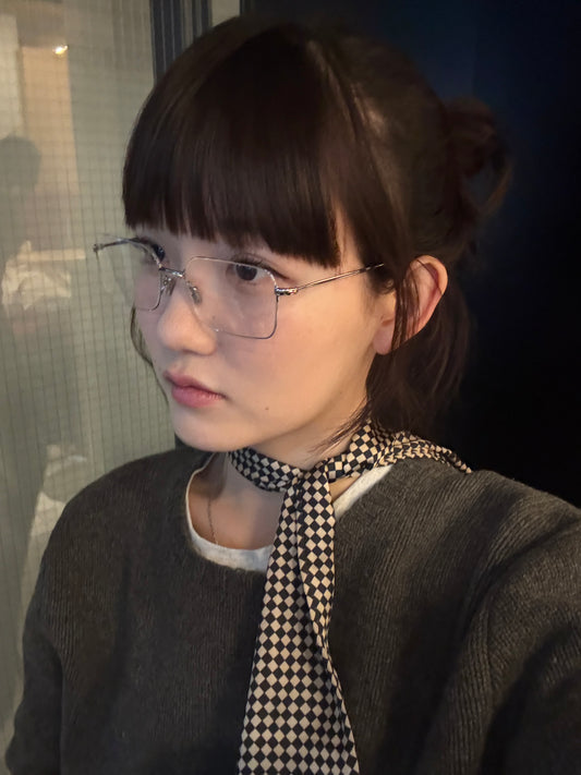 ブロックチェックスカーフ DPA43700