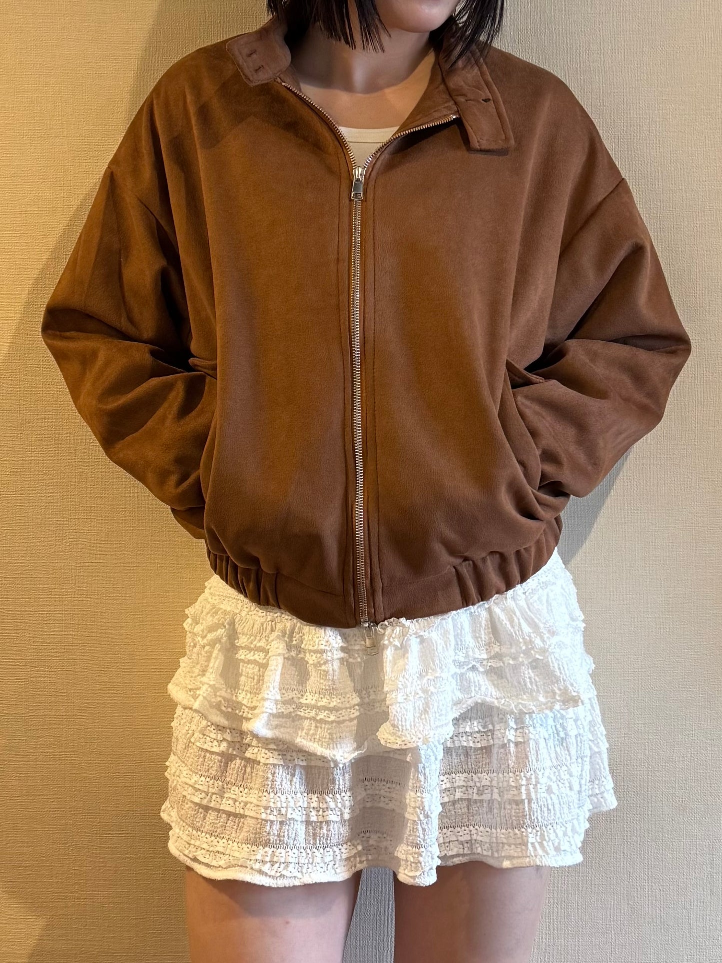 ブラウンスウェードジャケット DPB93022