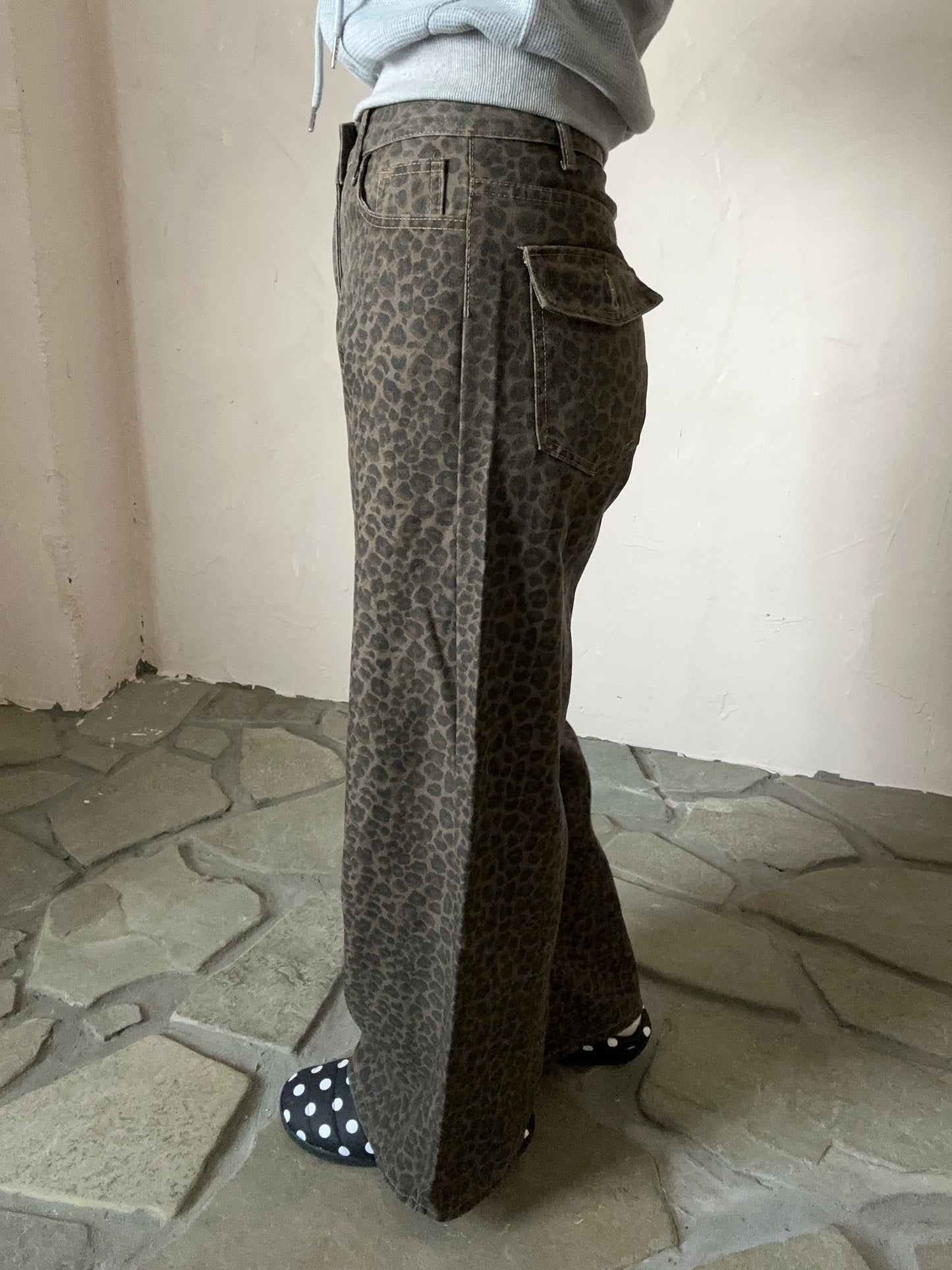 レオパードデニムパンツ DPB95068