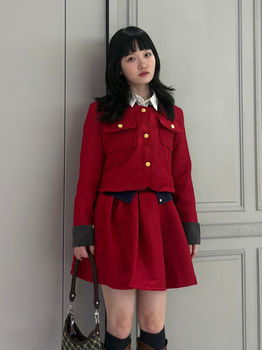 ボルドーツイードセットアップ DPA43824