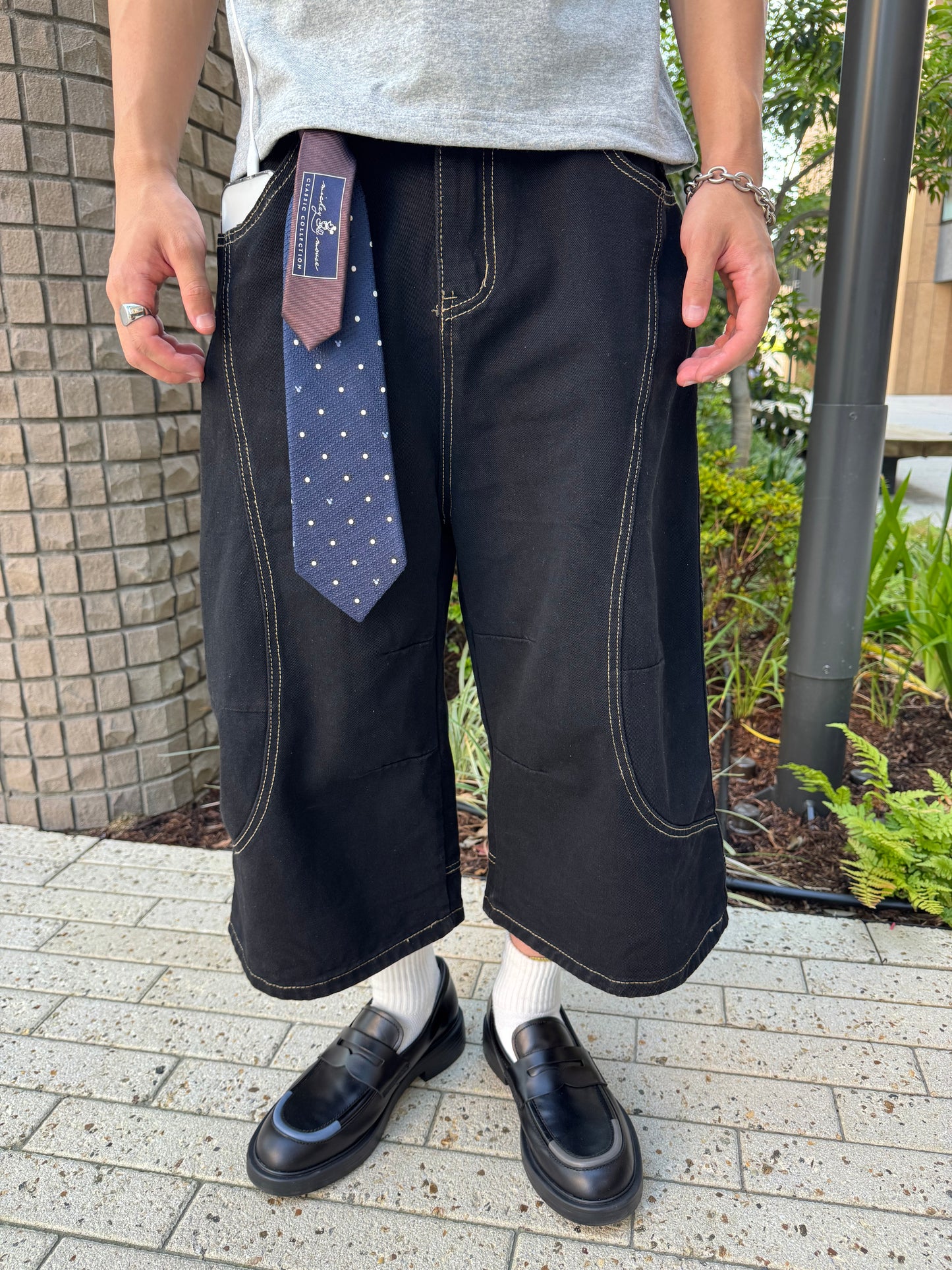 ステッチカーブラインハーフパンツ DPB85245