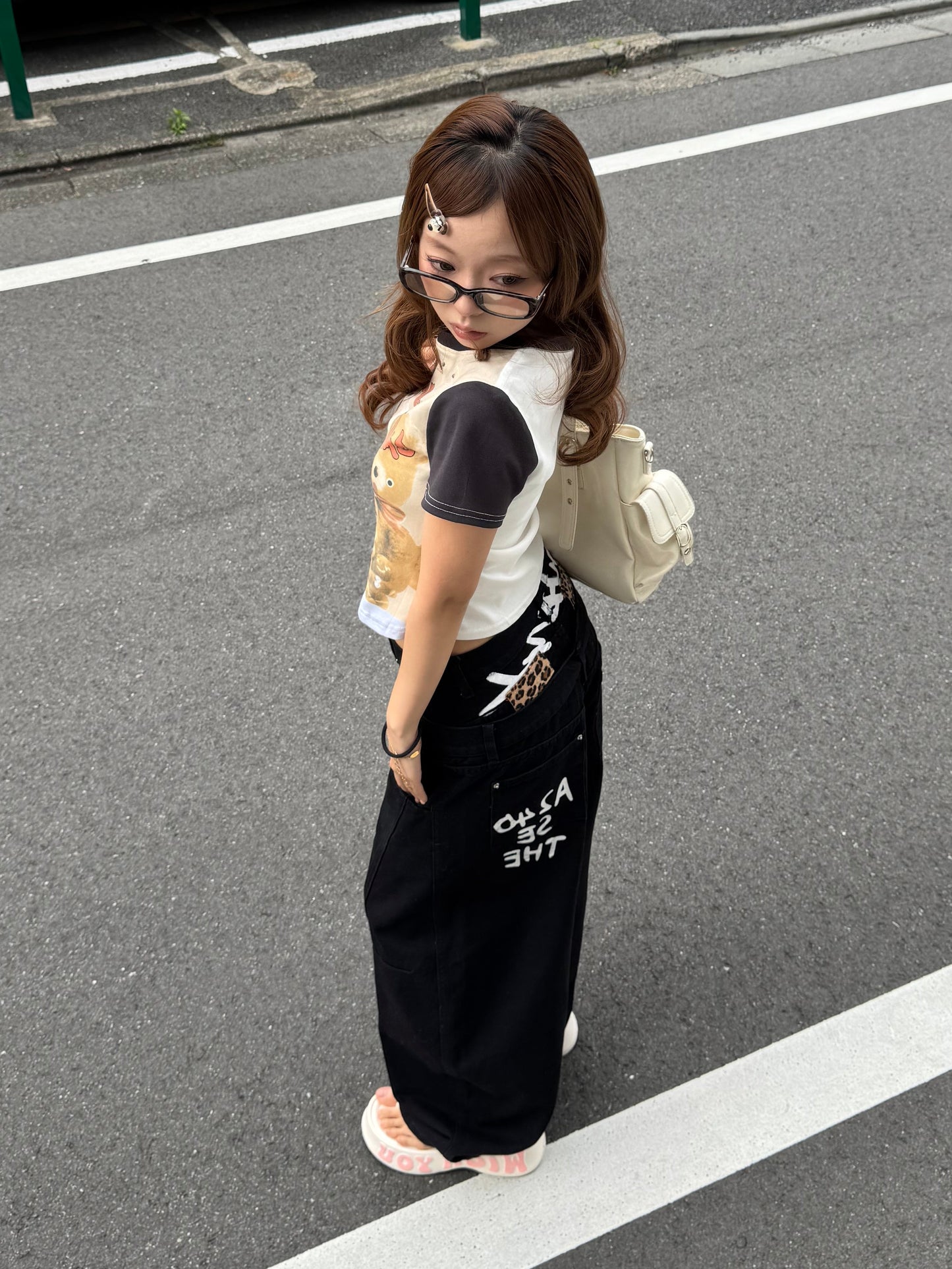 バックレタリングデニムパンツ DPB86257