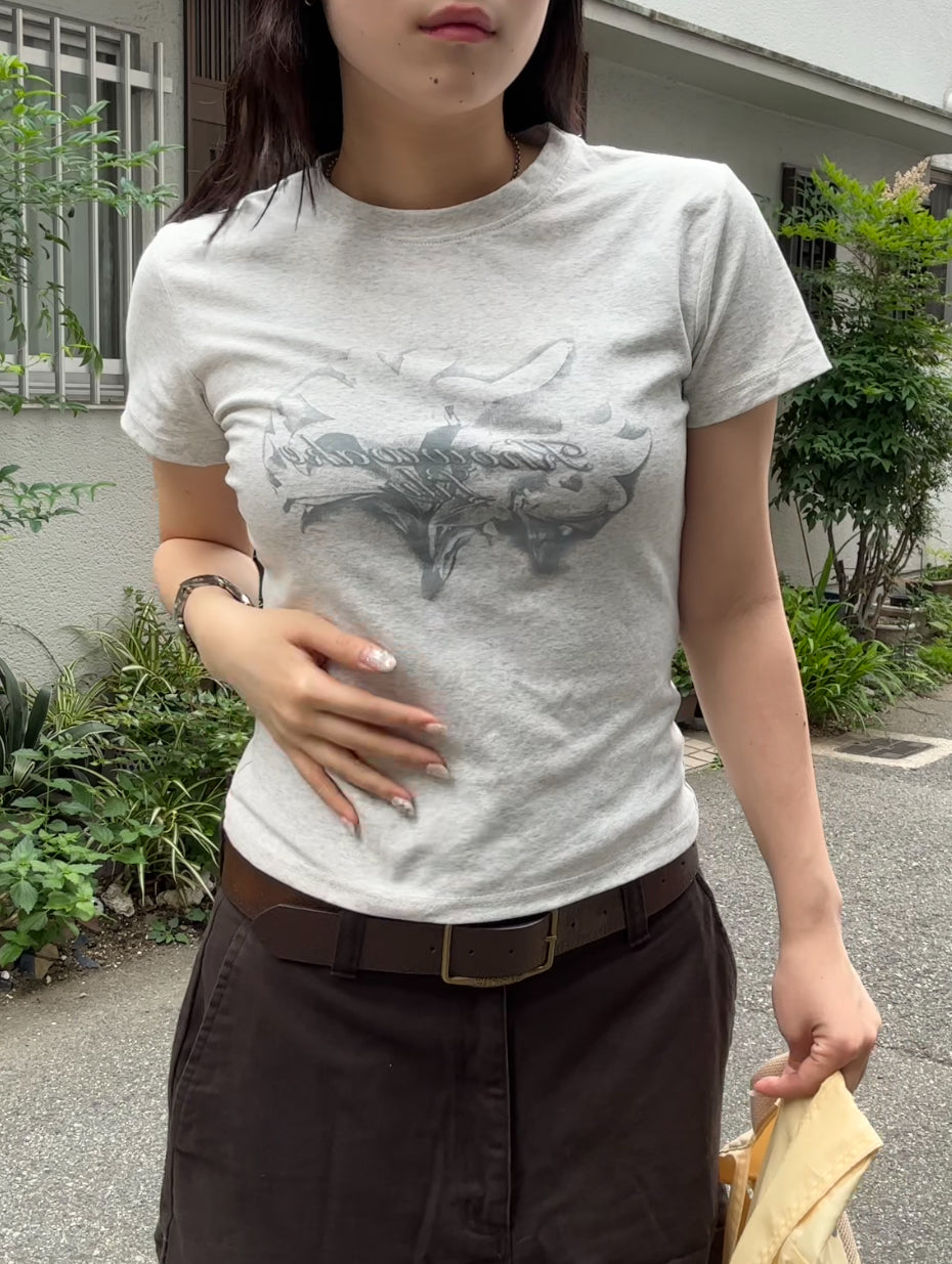 ニュアンスプリントTシャツ DPB89019