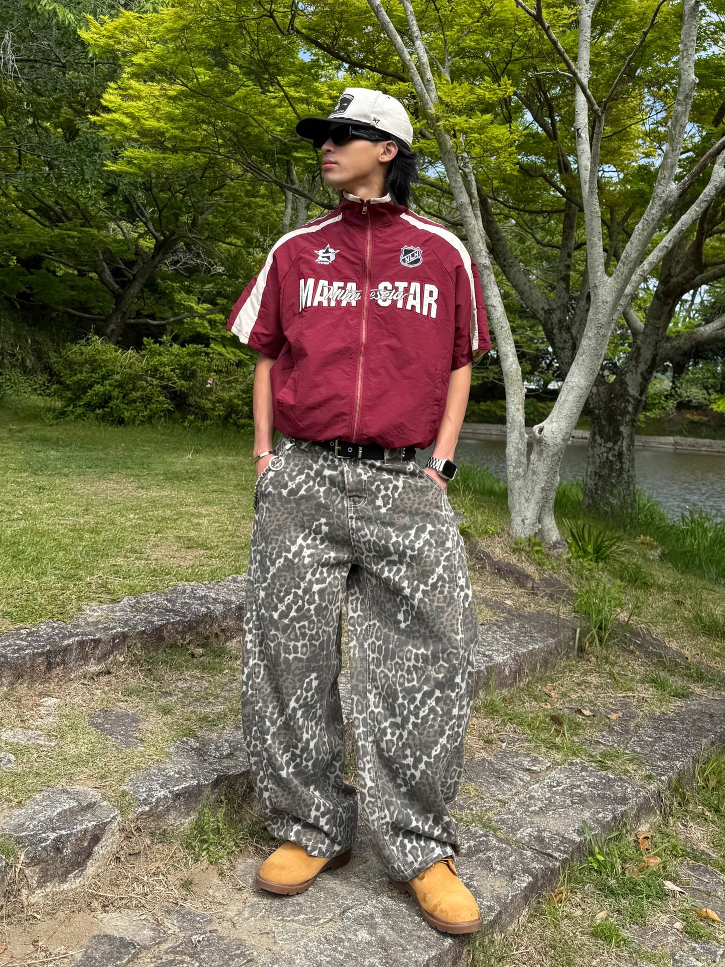 レオパードデニムパンツ DPB90181