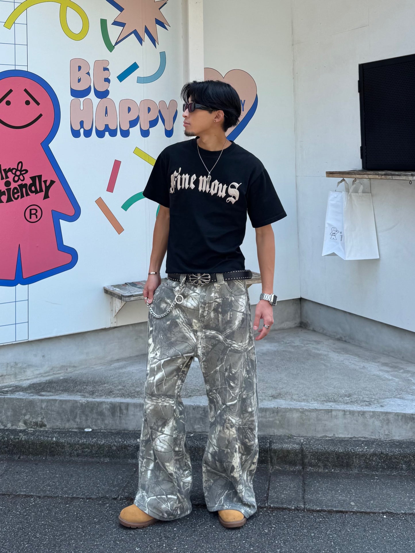 カモフラスターダメージカーブパンツ DPB90225