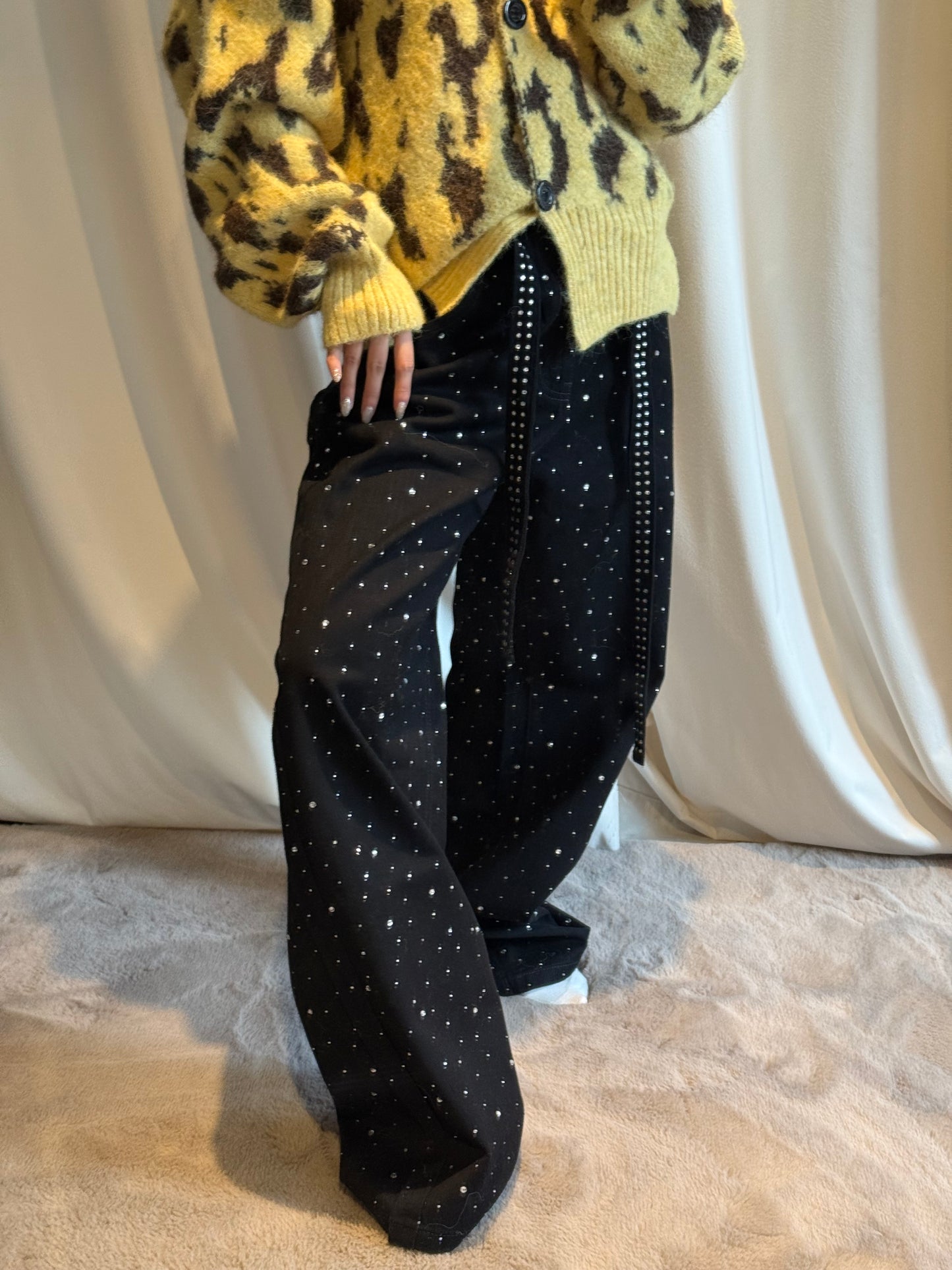 ラメストレードデニムパンツ DPB86168