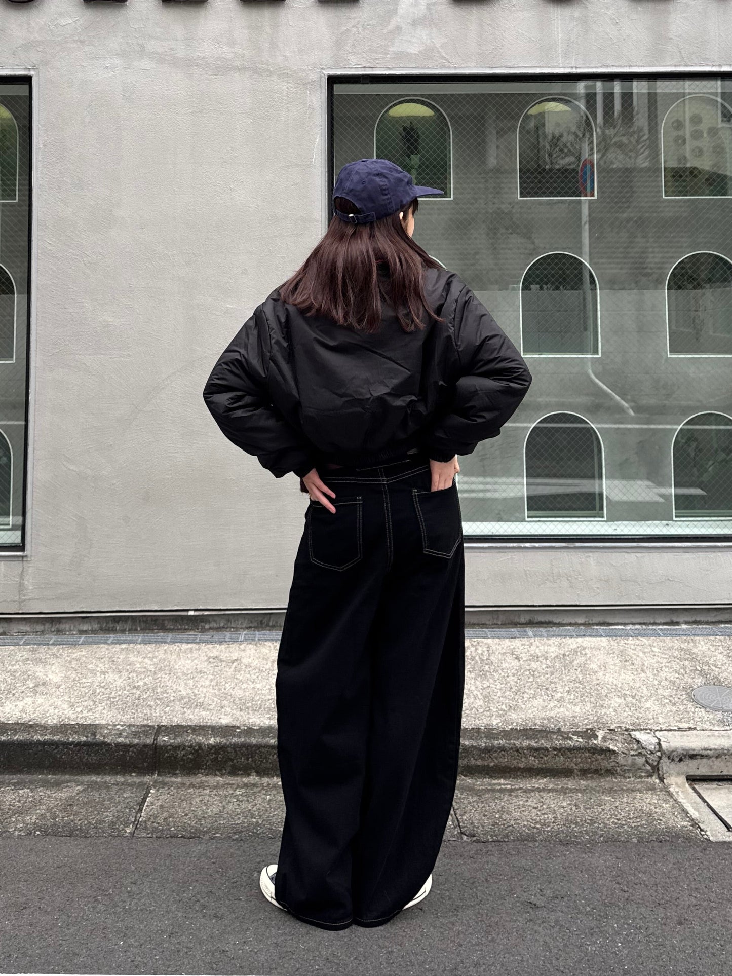 リバーシブルチェックダウンジャケット DPB91054