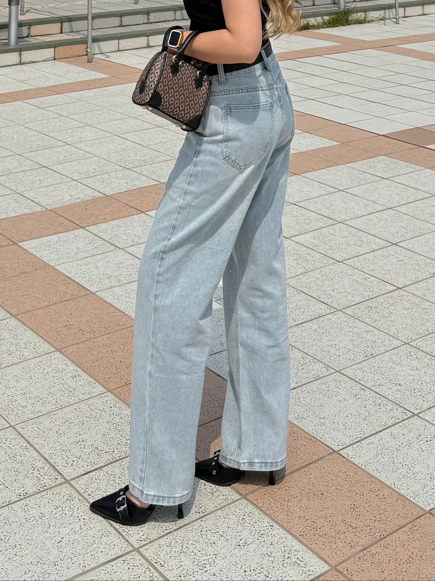 ラメデニムパンツ DPB73643