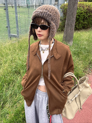 スウェードライクブルゾン DPB79212