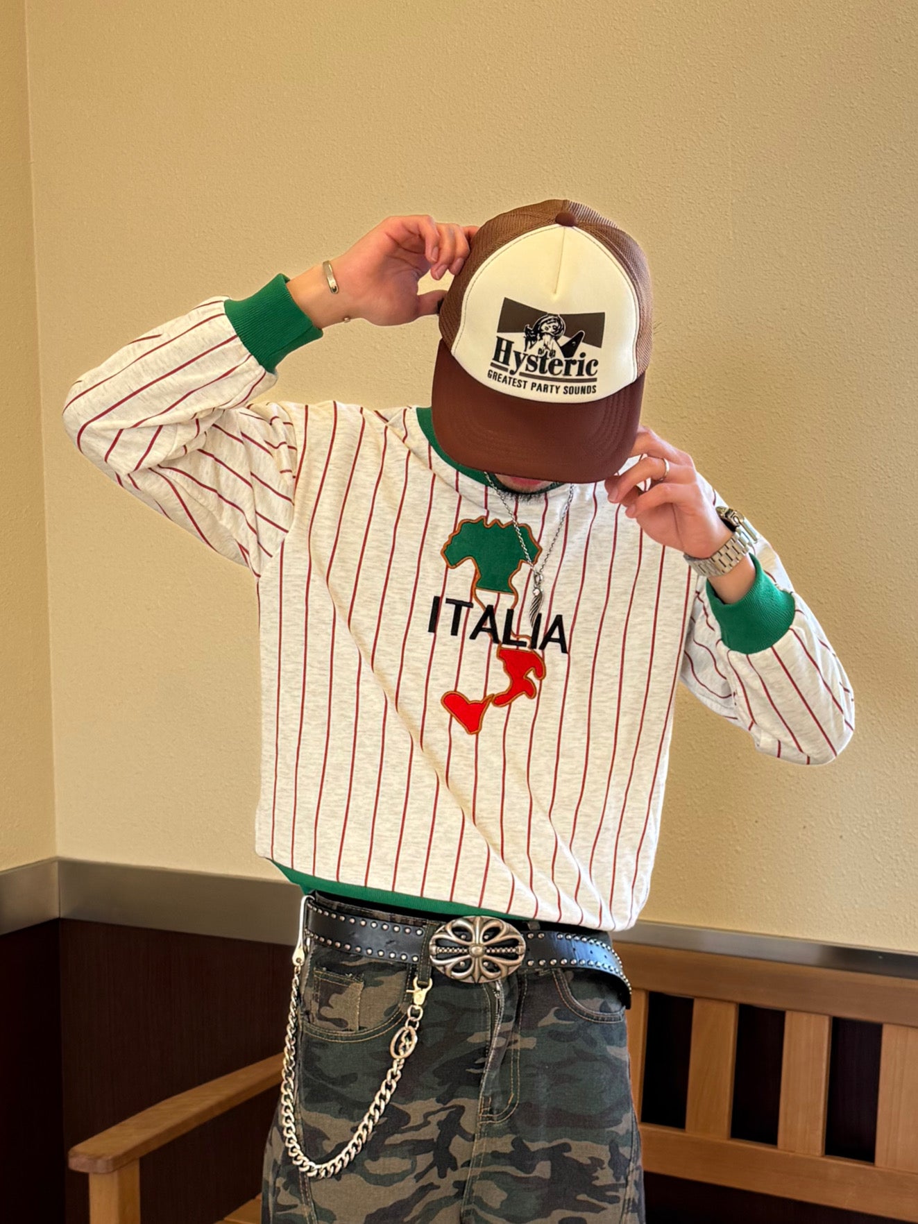 ストライプイタリアスウェット DPB90116