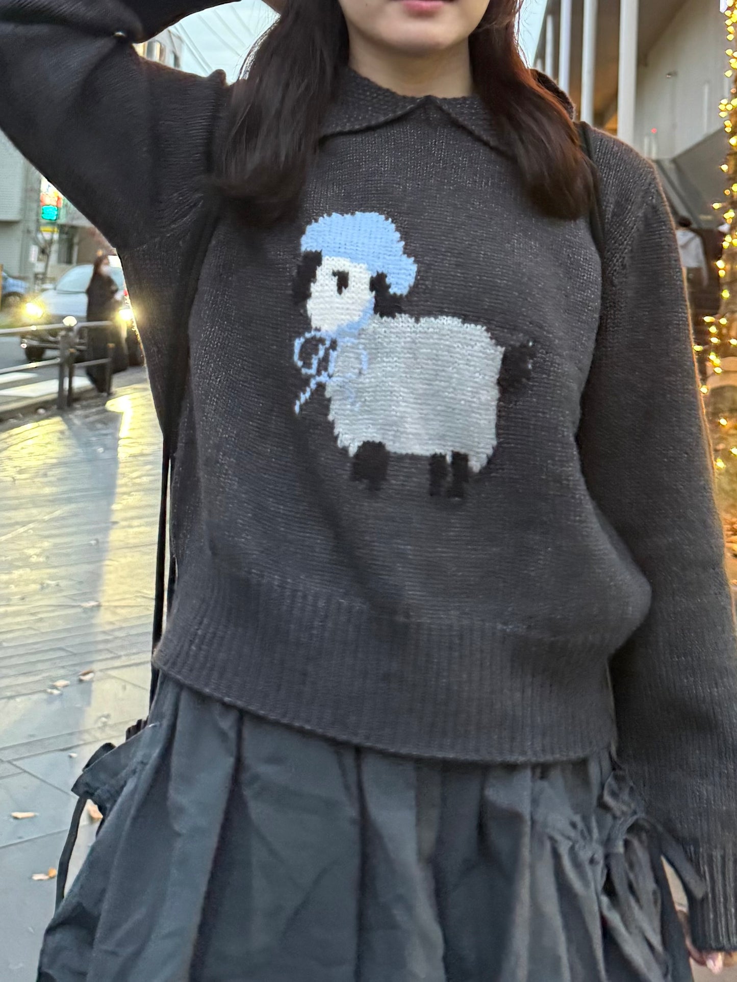 シープステッチカラーニット DPA43717