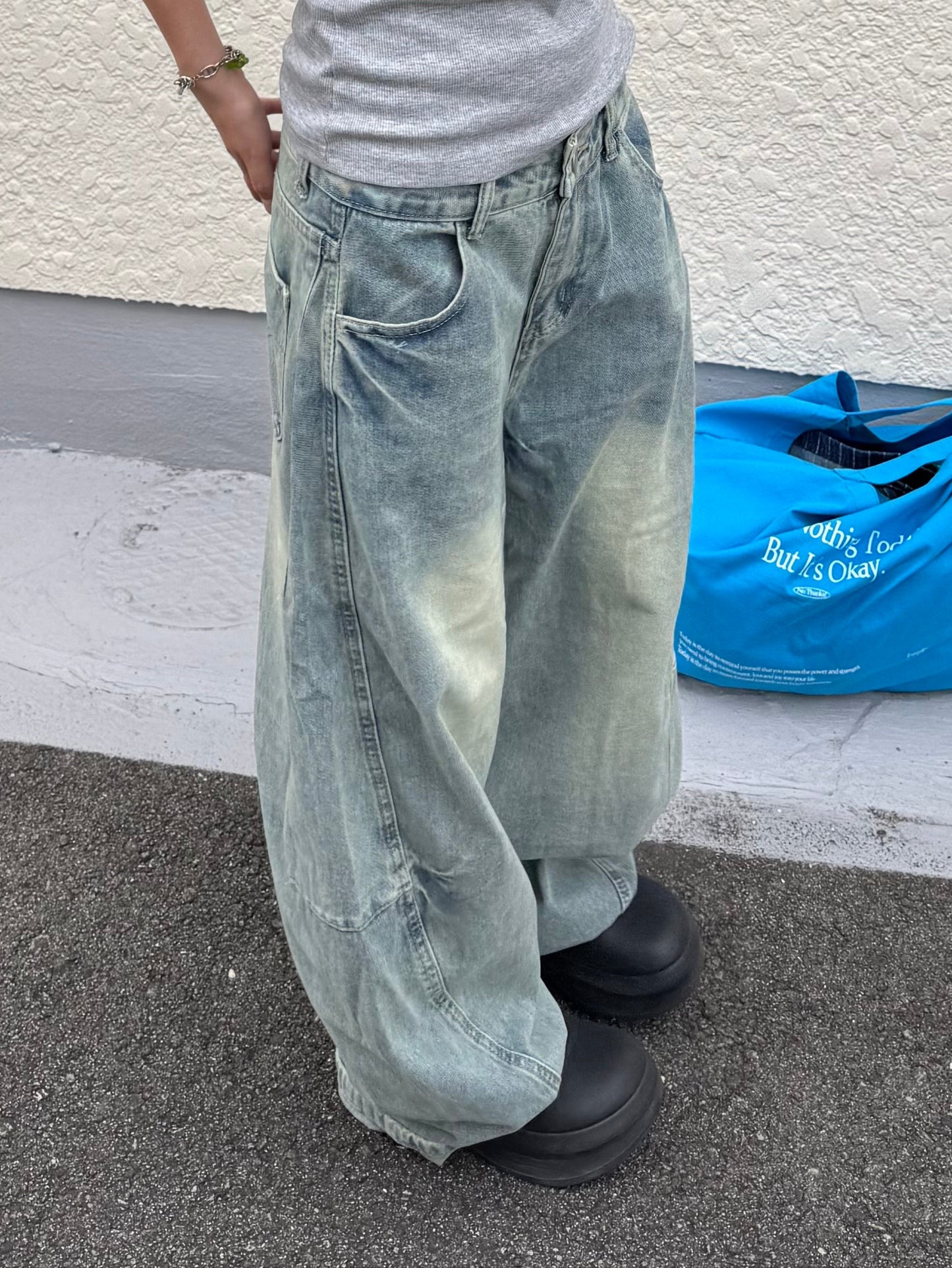 ウォッシュバルーンデニムパンツ DPB85274