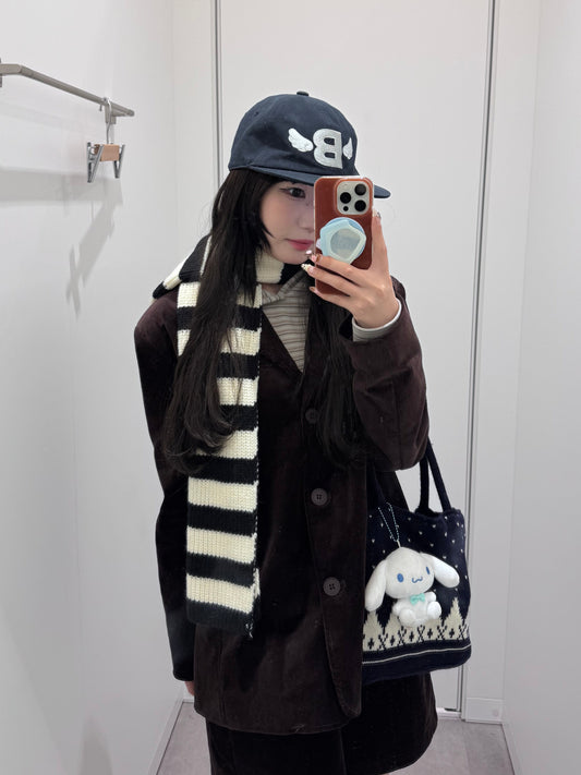 ボーダーニットマフラー DPB85372