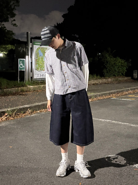 ワイドデニムハーフパンツ DPC10032