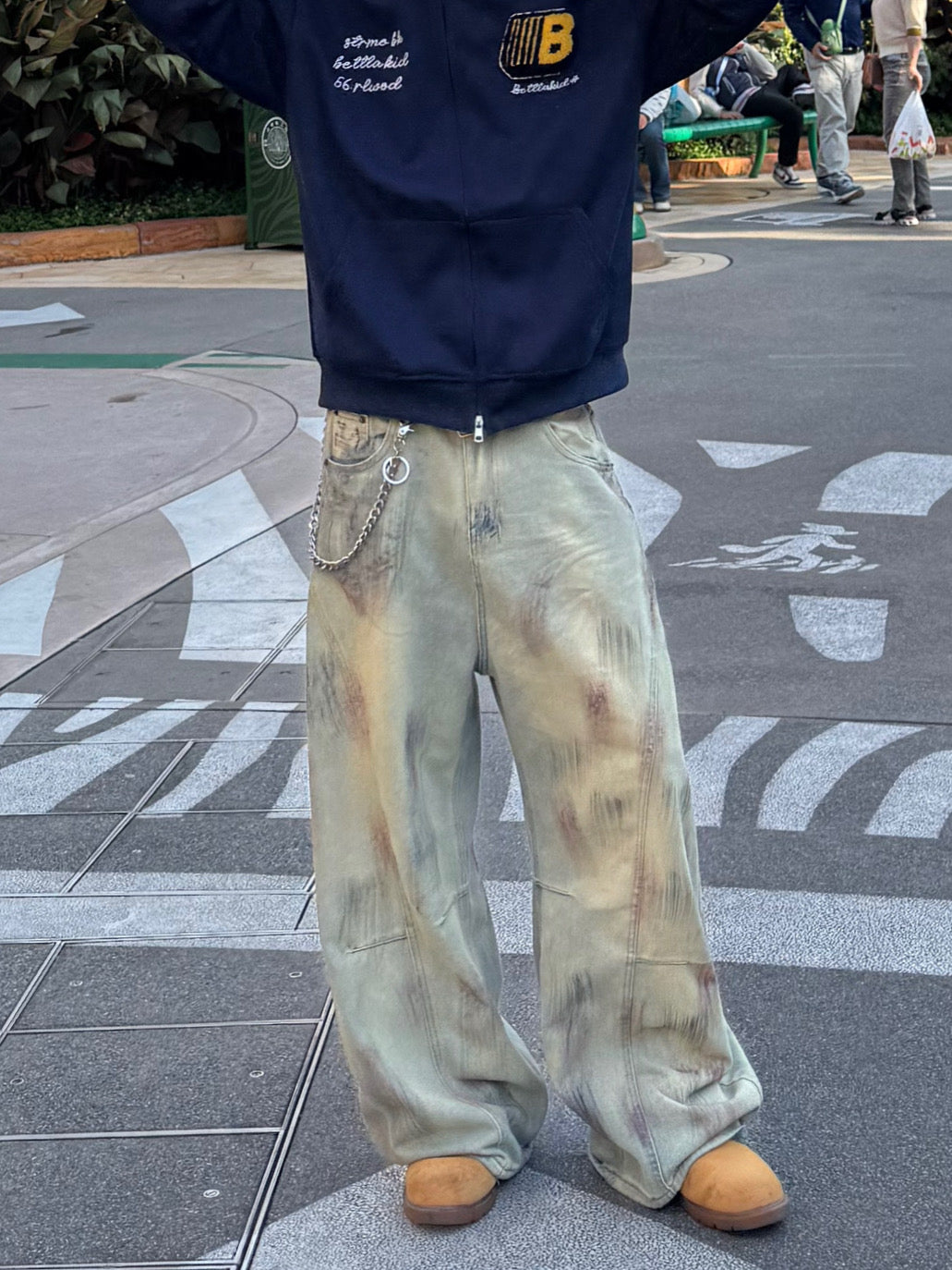 ダメージデザインデニムパンツ DPB90051