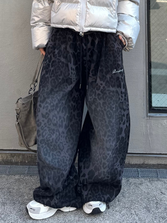 ウォッシュドレオパードスウェットパンツ DPB86171