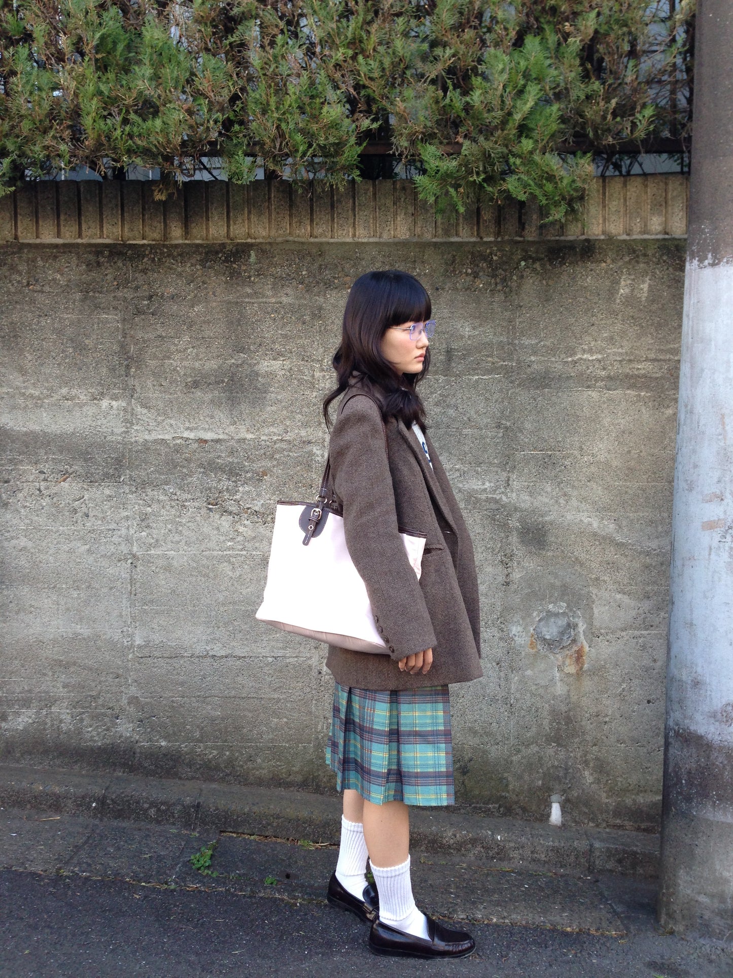 ライトピンクレトロチェックトート DPA43772