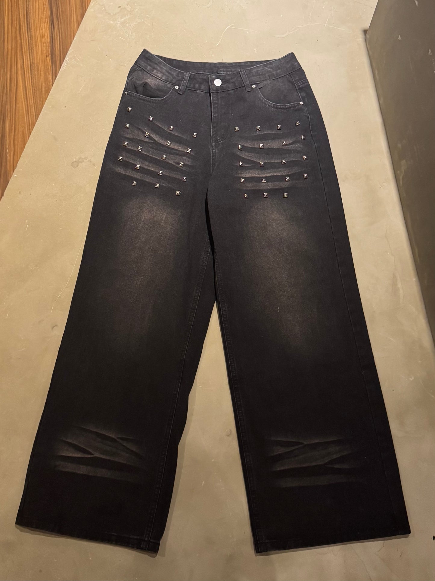 フロントスタッズデニムパンツ DPC05001
