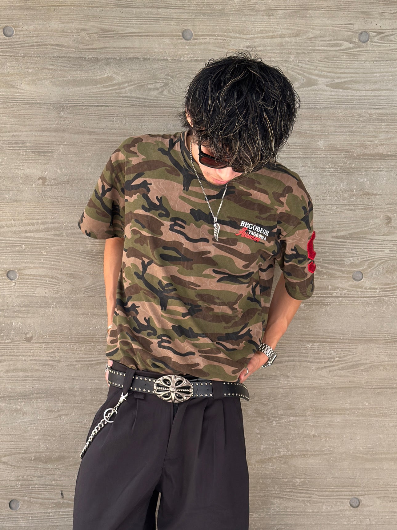 Kenshin_カモフラナンバーTシャツ DPB73344