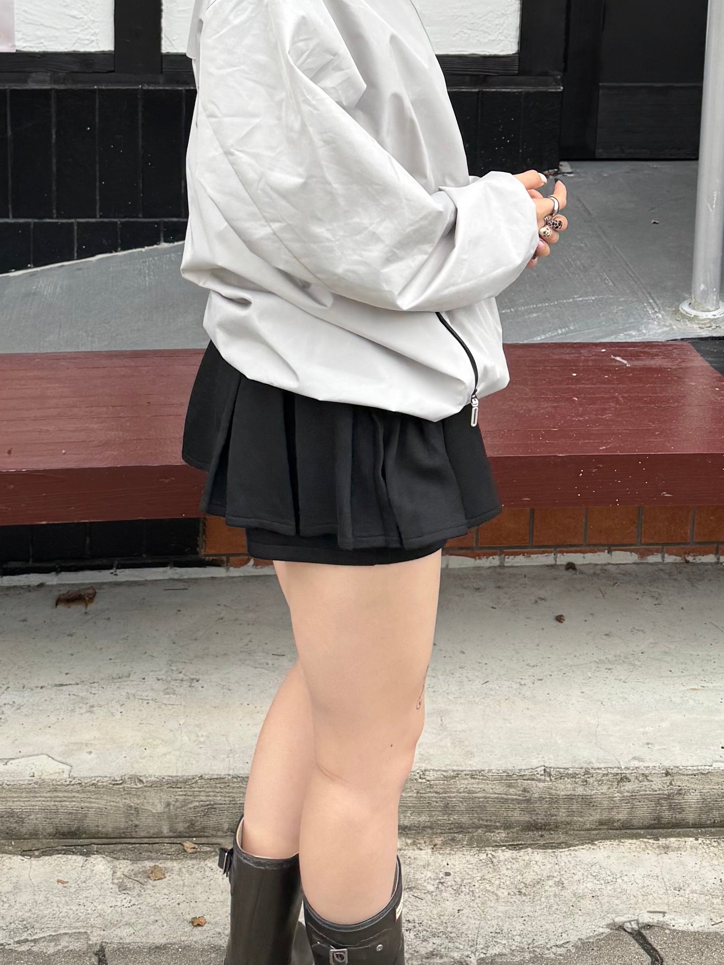 プリーツショートスカートパンツ DPB85355