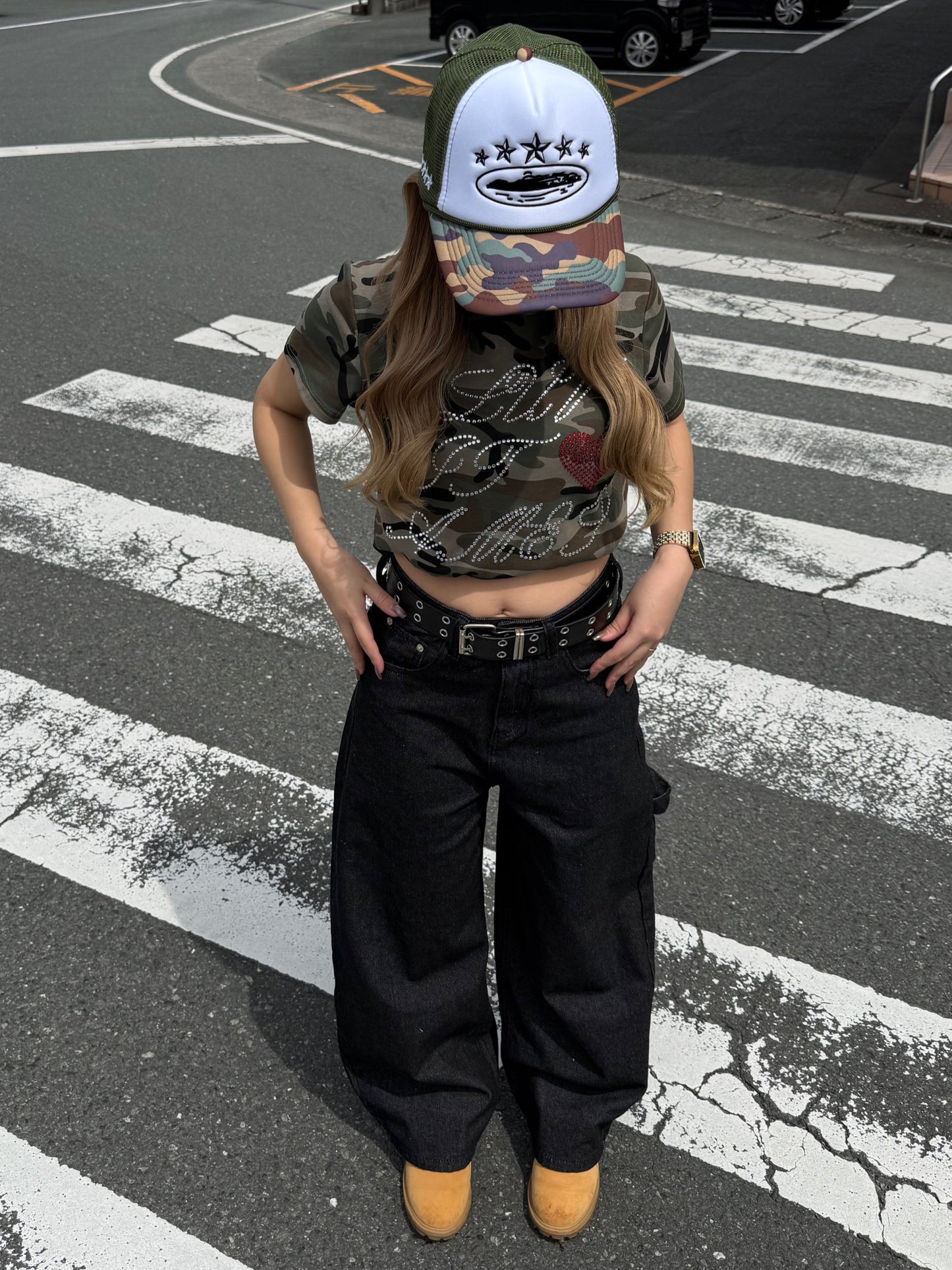 カモフラショートTシャツ DPB73619