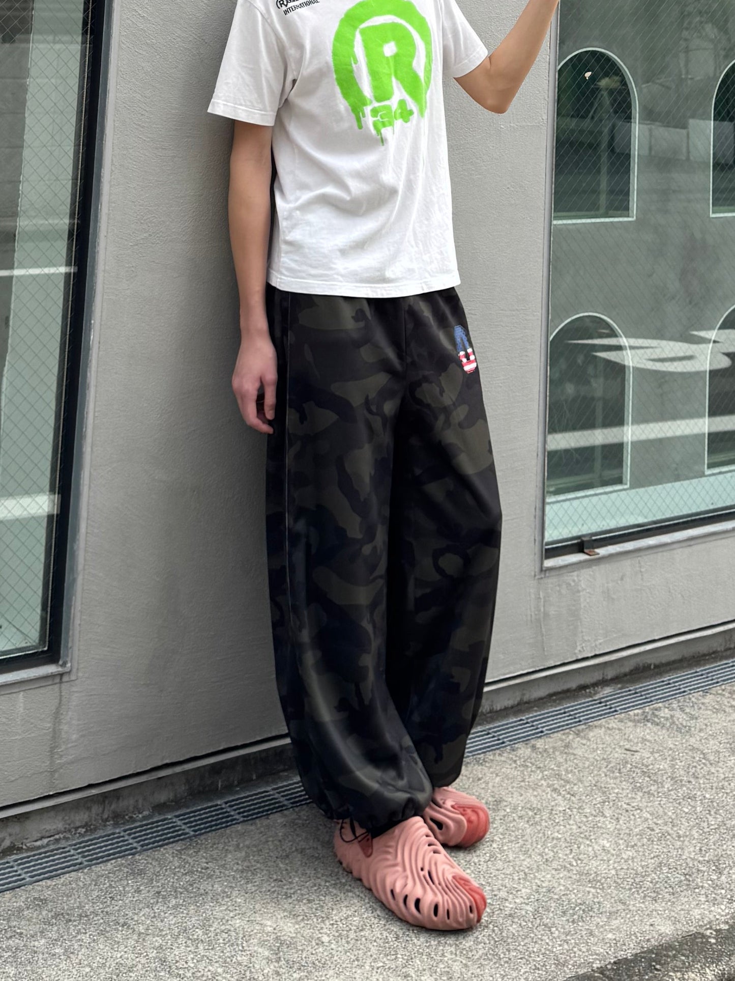 カモフラワイドスウェットパンツ DPC05008