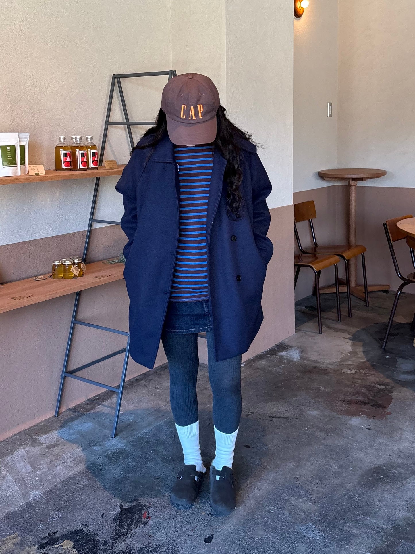 ミディアムステンカラーコート DPB84312