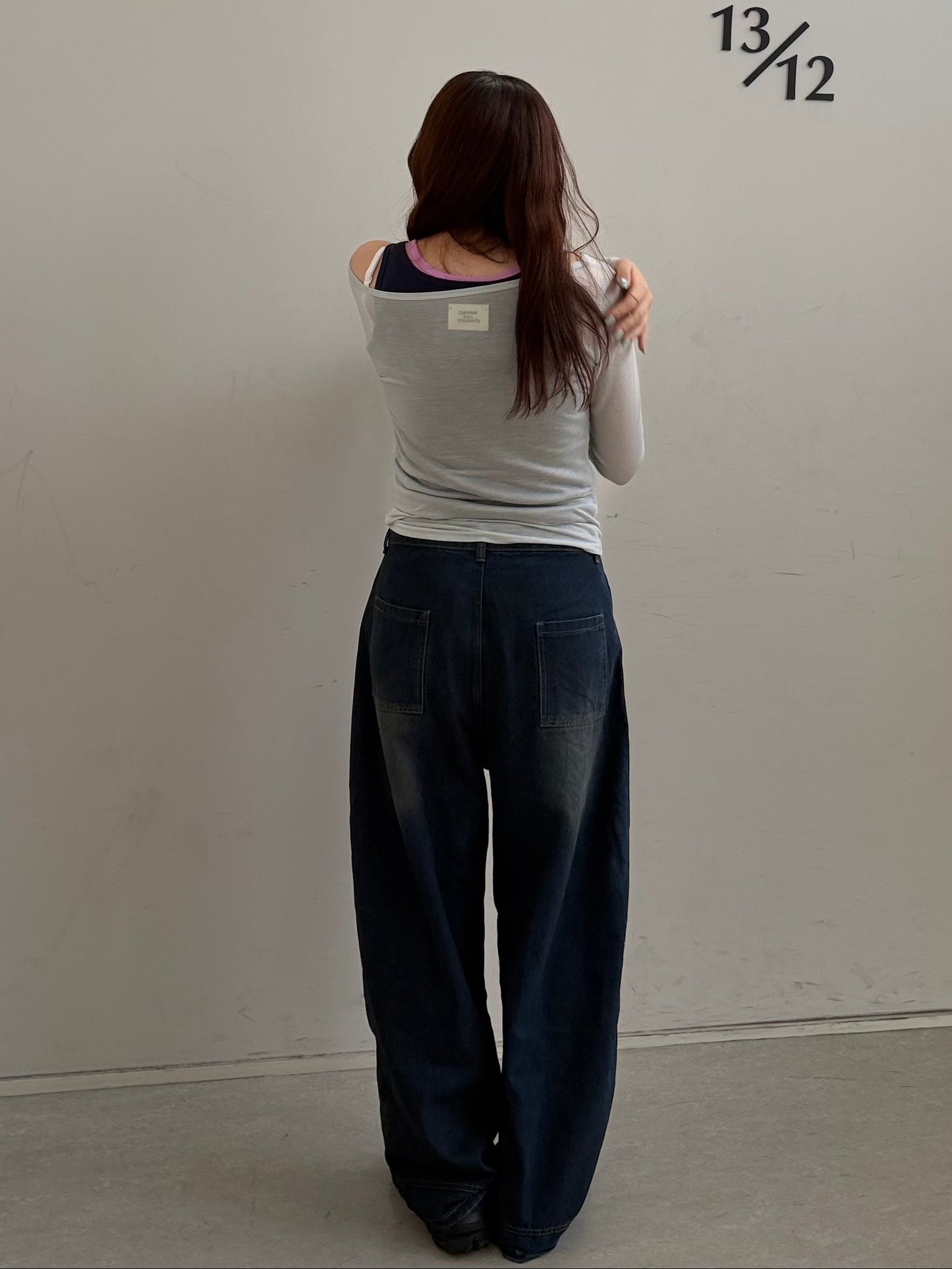 ワイドレッグカーブパンツ DPC08053
