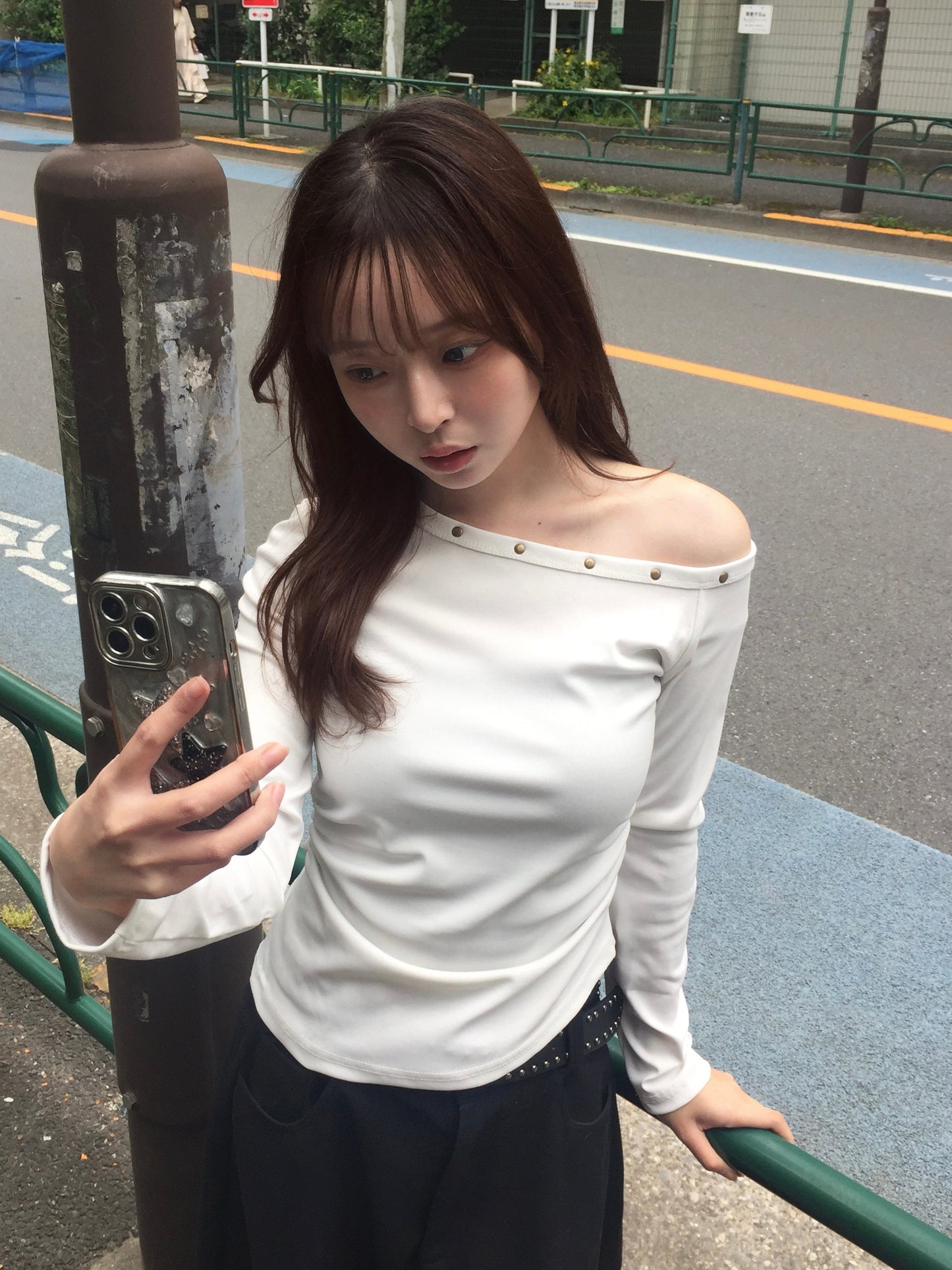 スタッツツキオフショルロンティー DPB94064