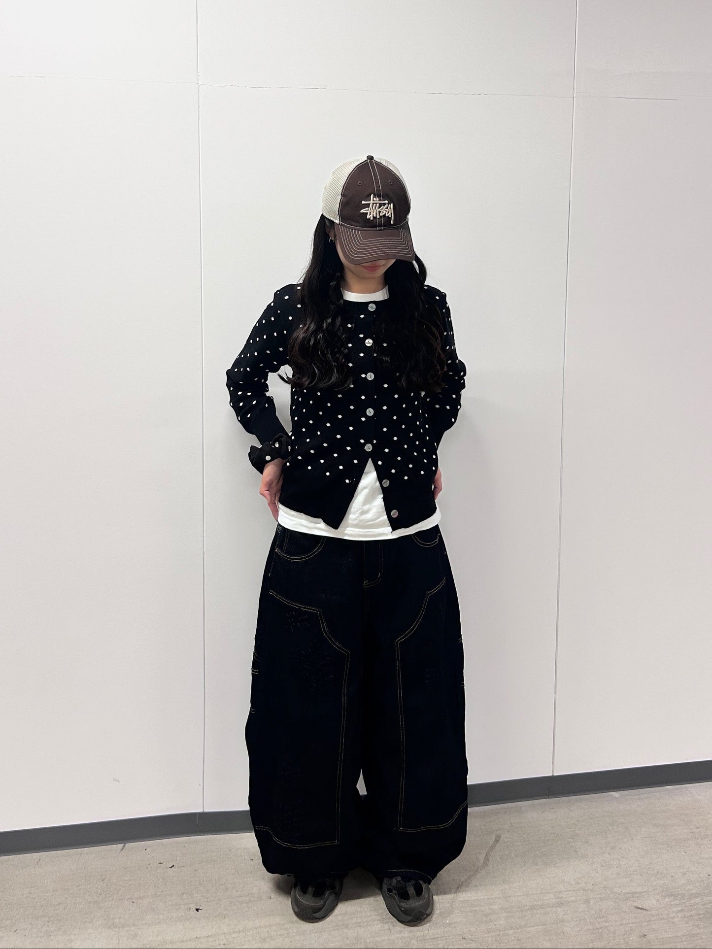 ステッチトレースワイドデニムパンツ DPB92042