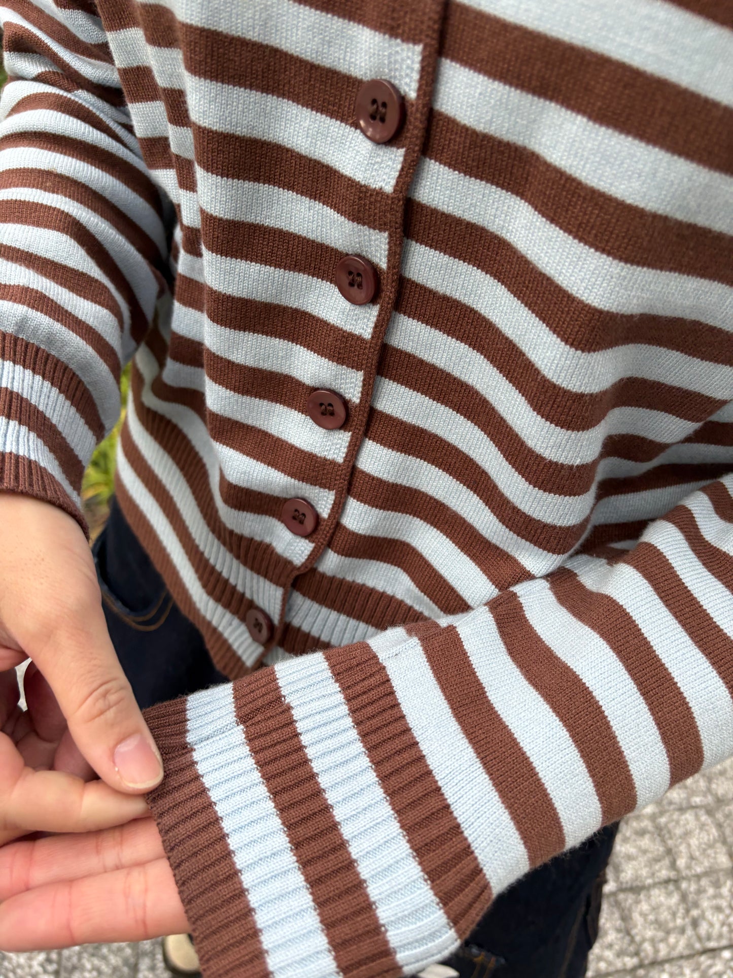 ボーダーカーディガン DPB99019