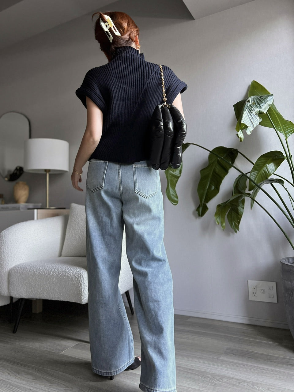 ボトルネックリブニット DPB56368