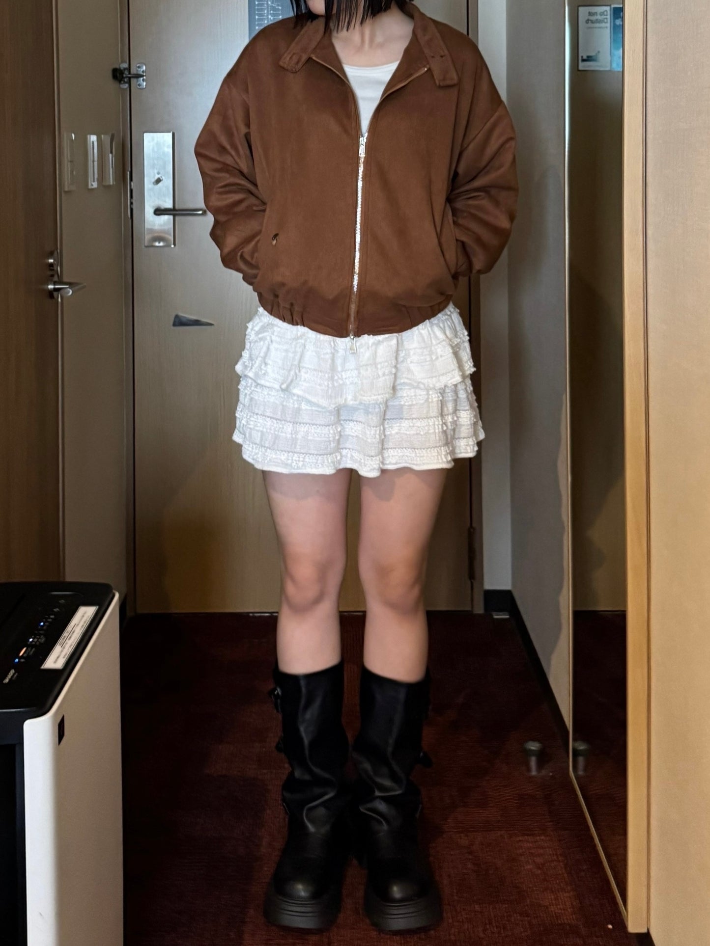 ブラウンスウェードジャケット DPB93022