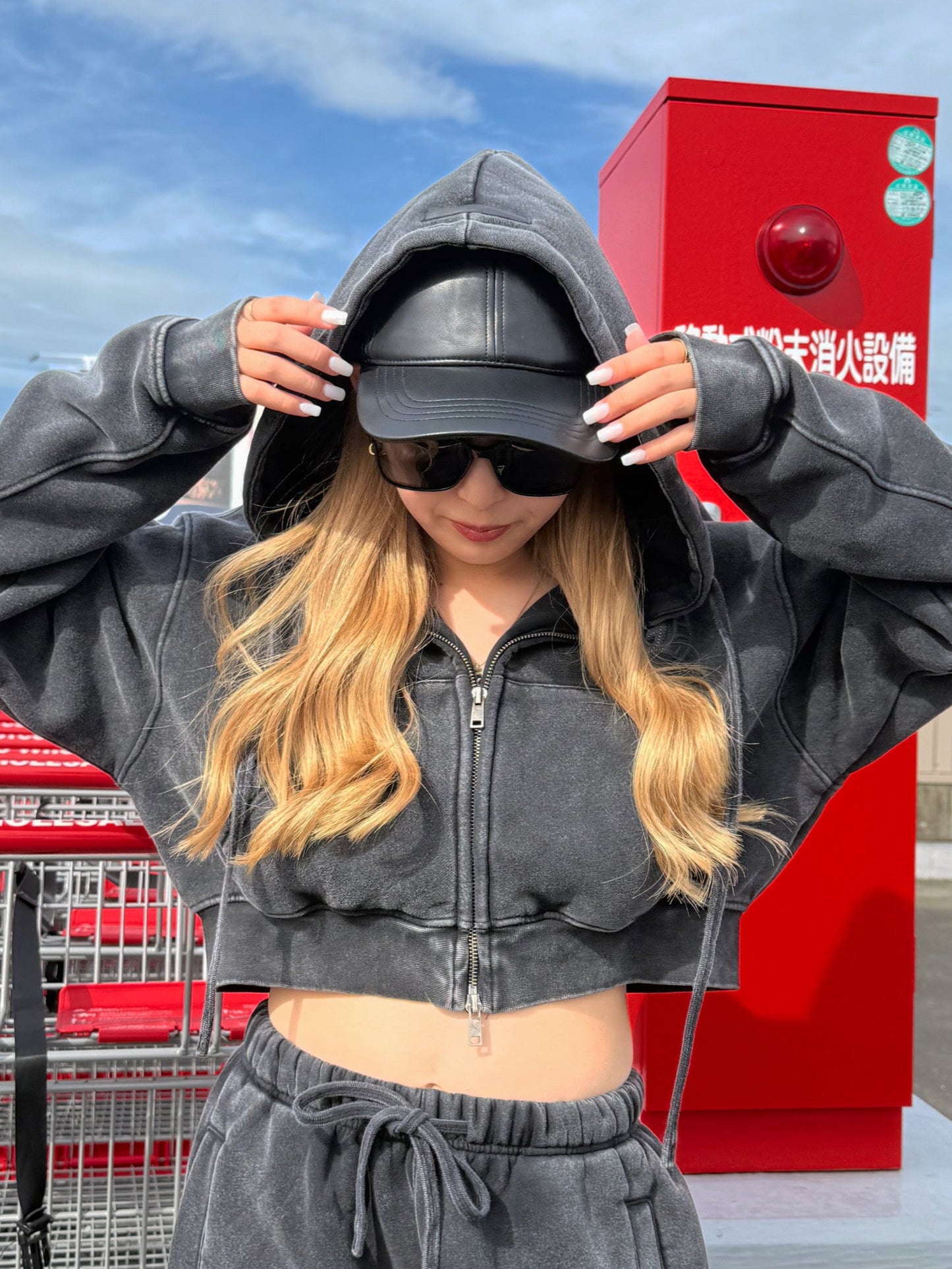 フェイクレザーキャップ DPB73486