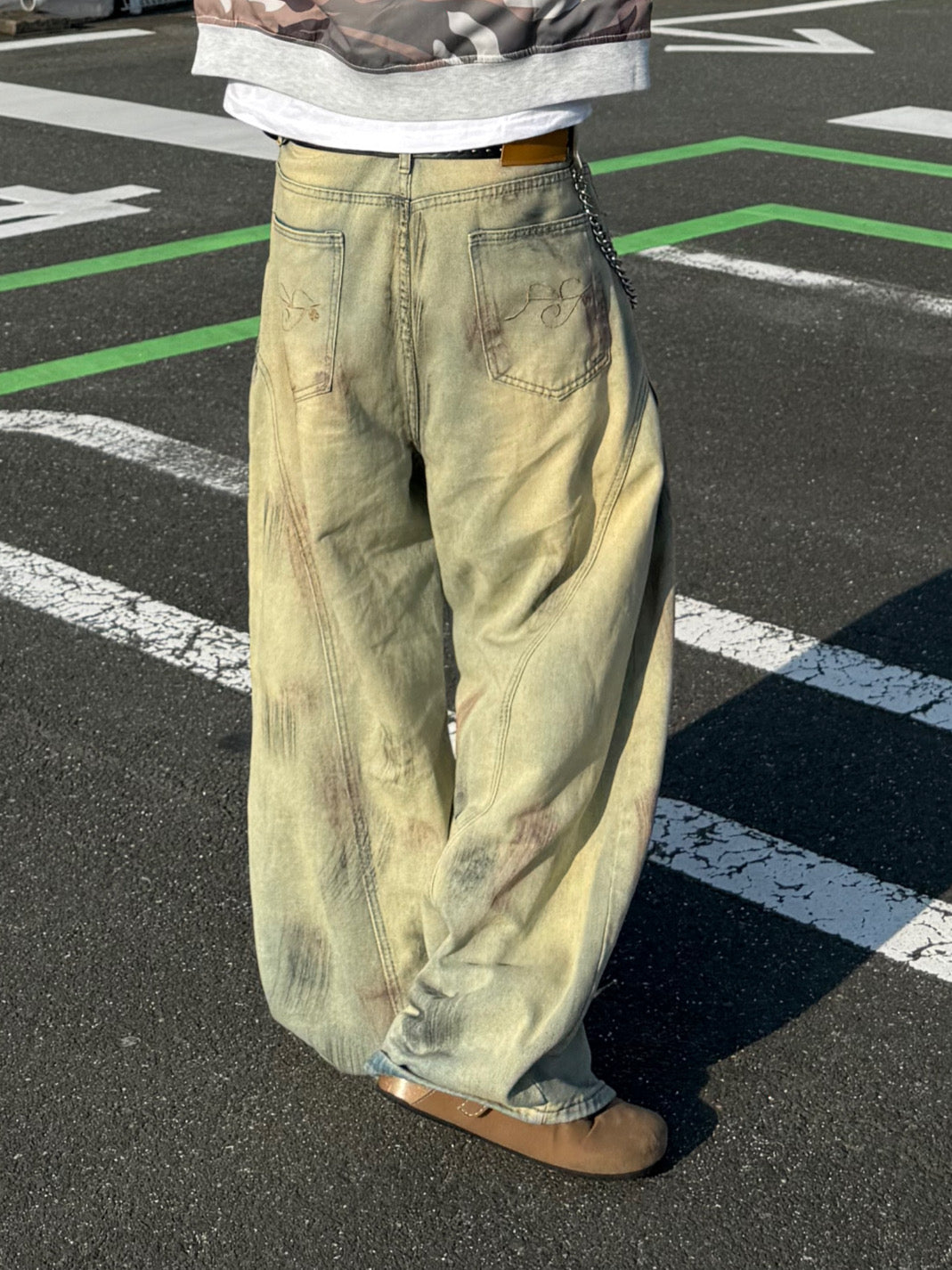 ダメージデザインデニムパンツ DPB90051