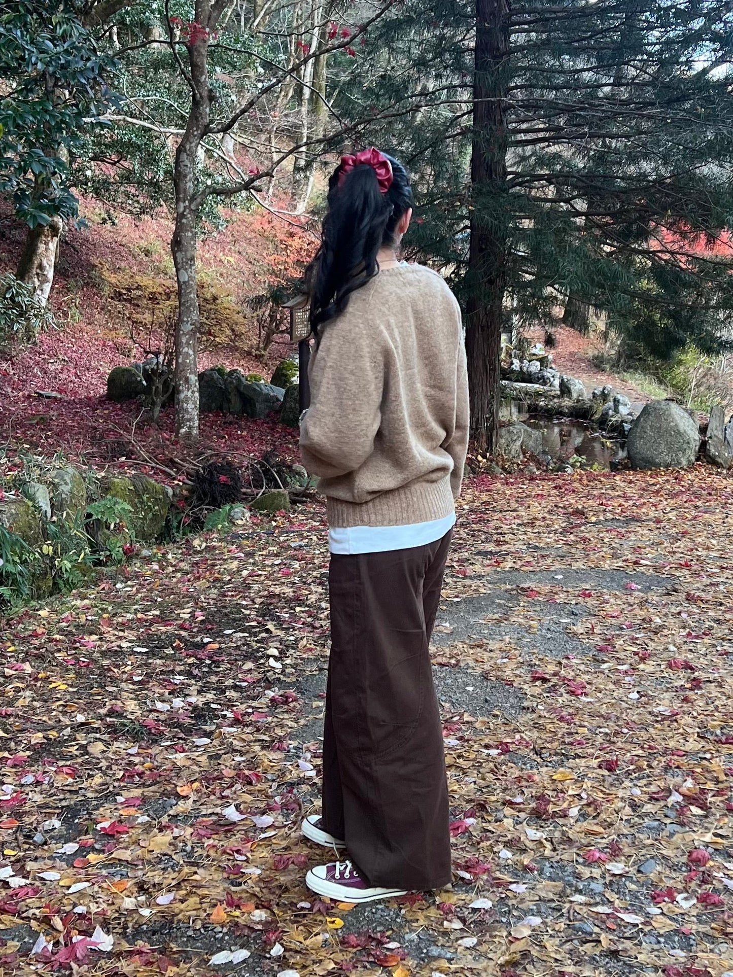 ステッチデザインブラウンパンツ DPB95069