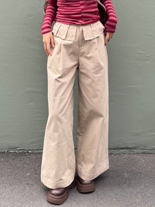 ウエストフリルワイドパンツ DPB91109