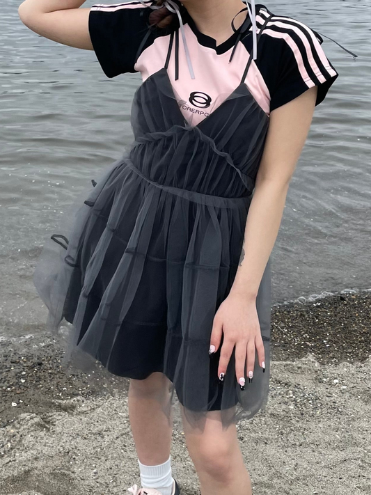チュールミニワンピース DPB68053