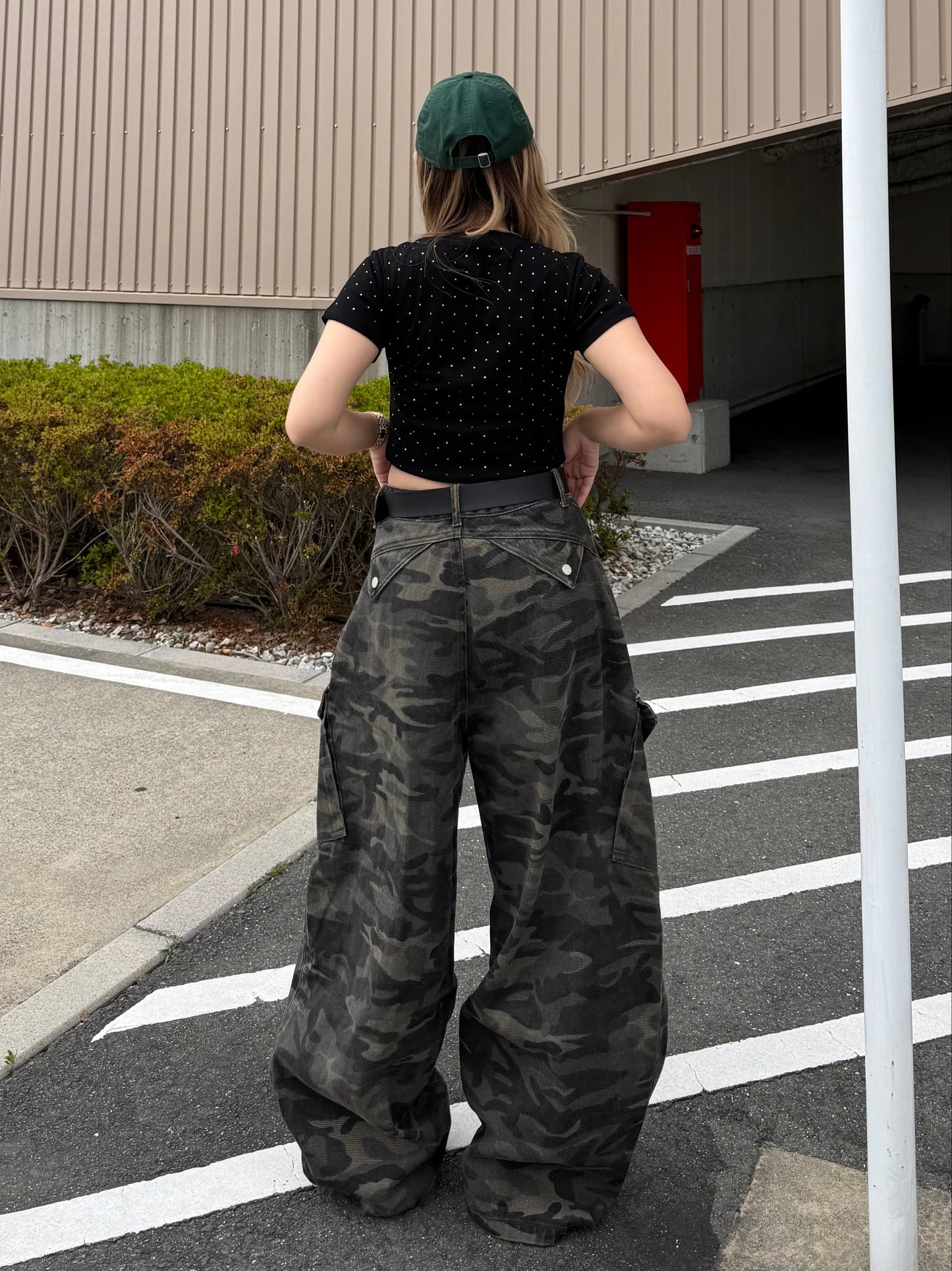 カモフラワイドパンツ DPB73493