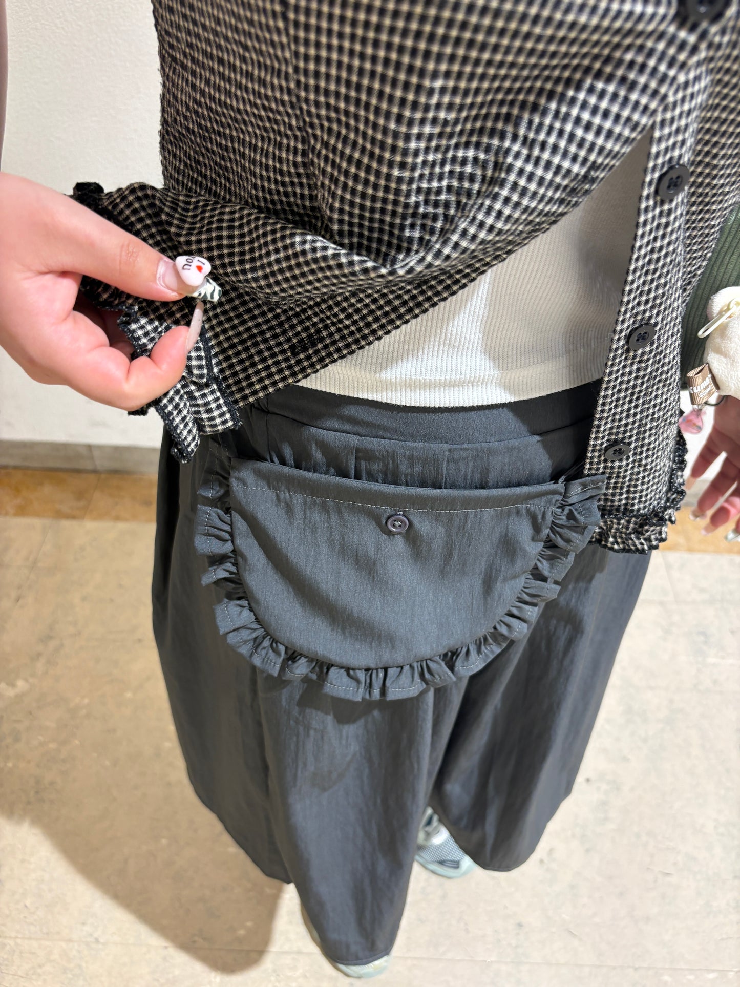 ポシェットプリーツスカート DPB97010