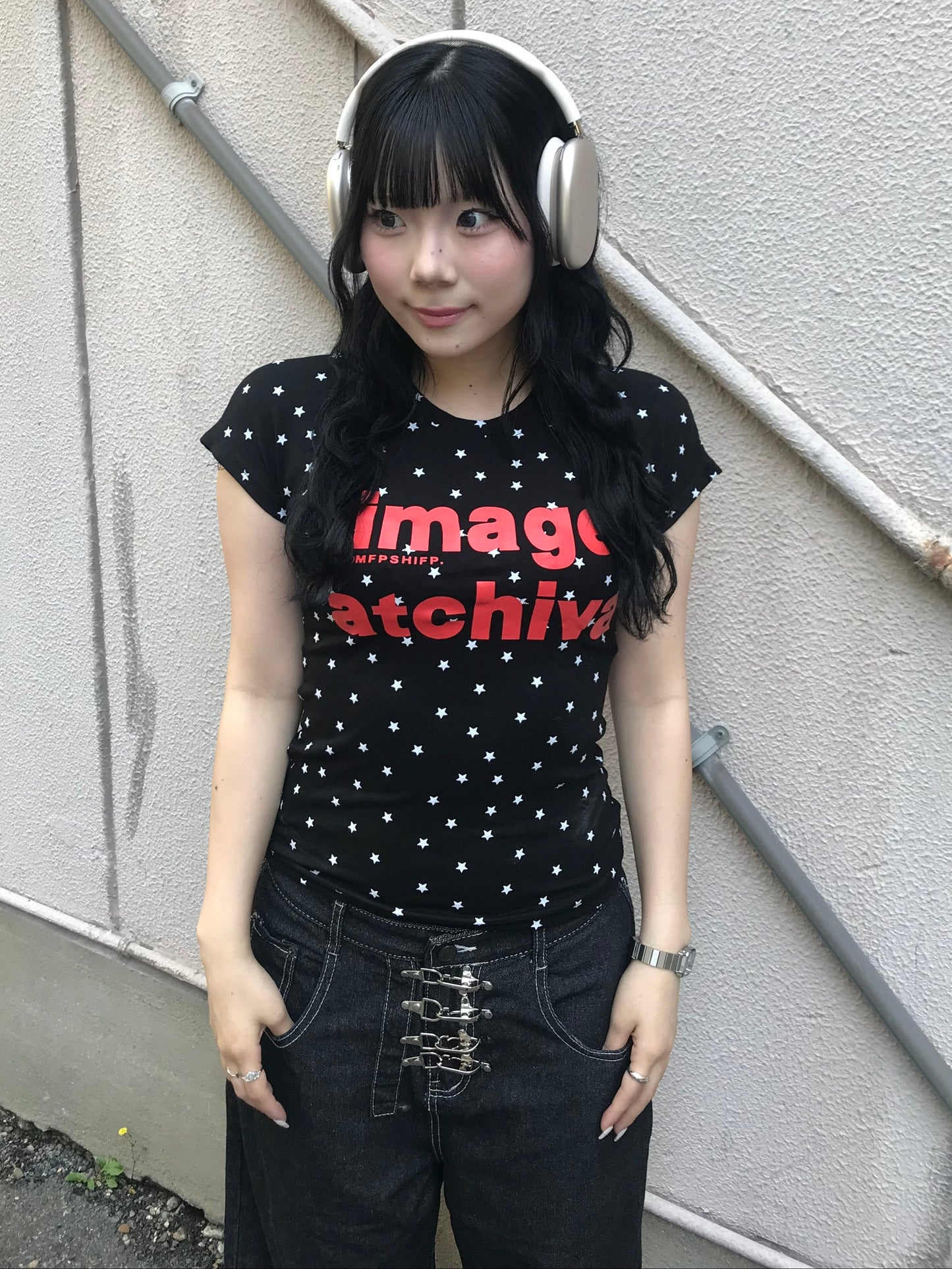 ブラックスターフィットTシャツ DPB89249