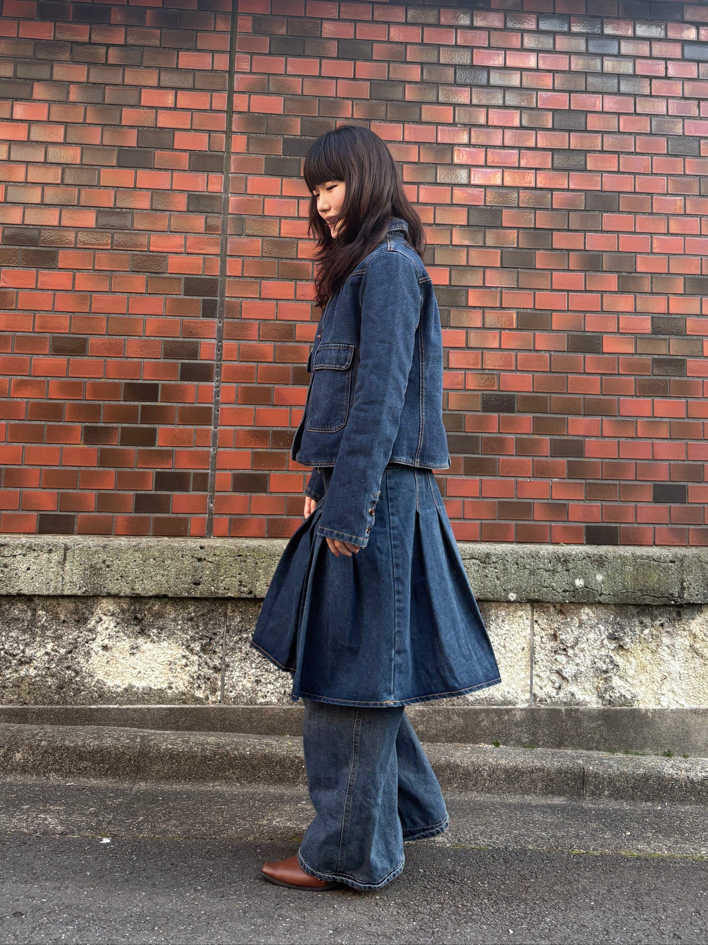 ワイドデニムパンツ DPA43775