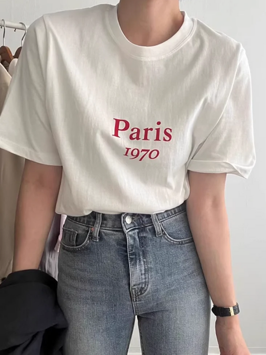 parisプリントTシャツ DPB71716
