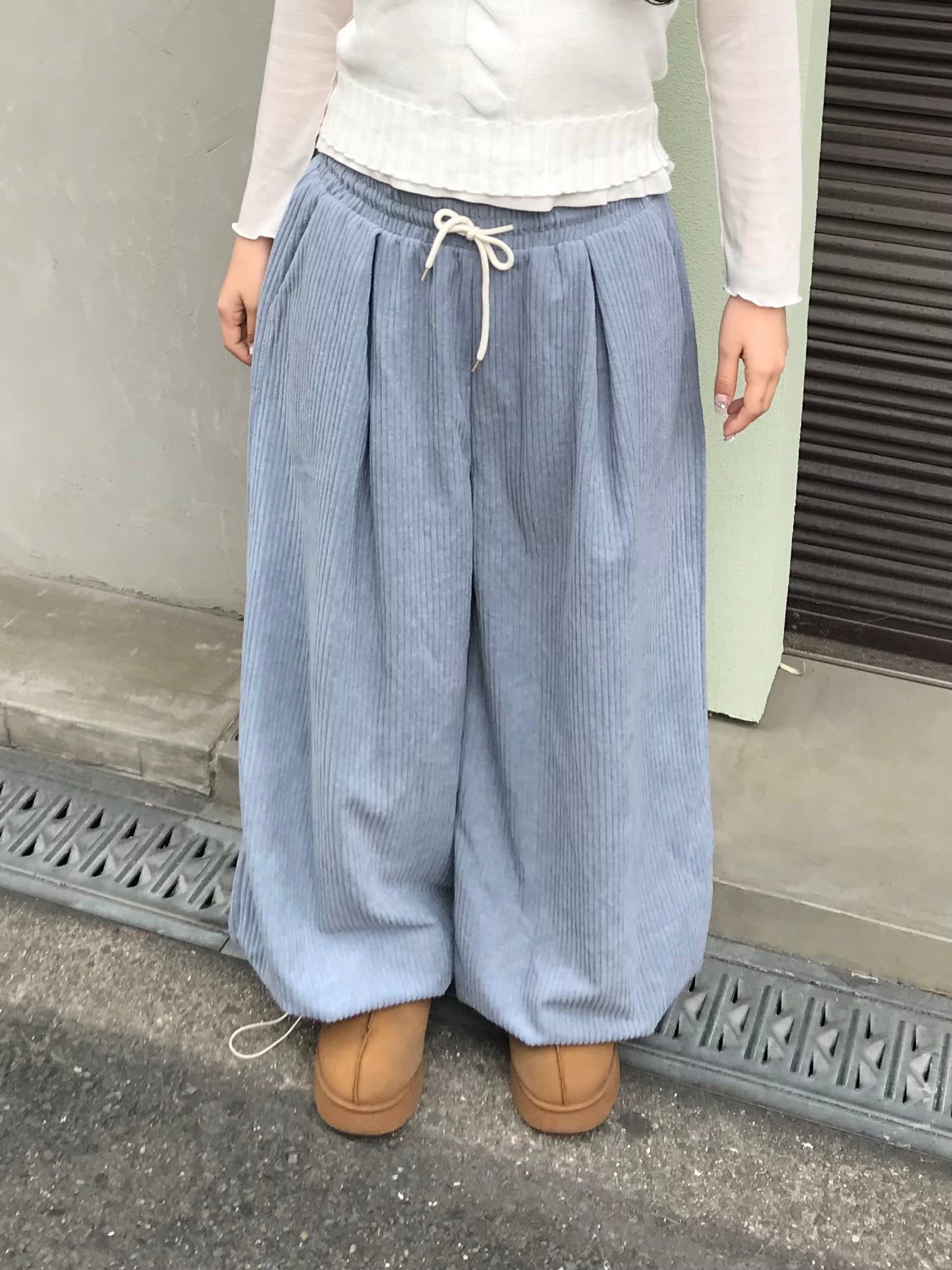 コーデュロイタックワイドパンツ DPB89176