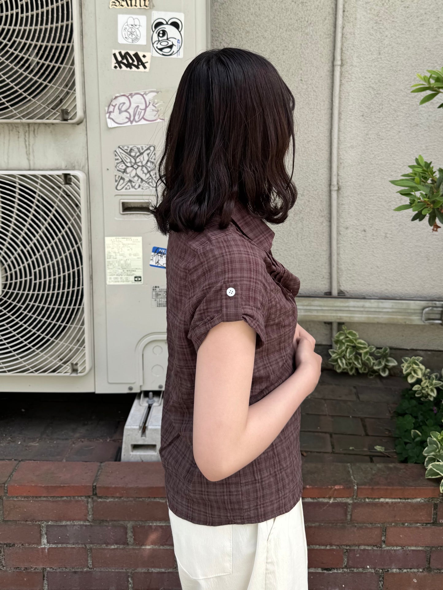 ショートスリーブチェックシャツ DPC03059
