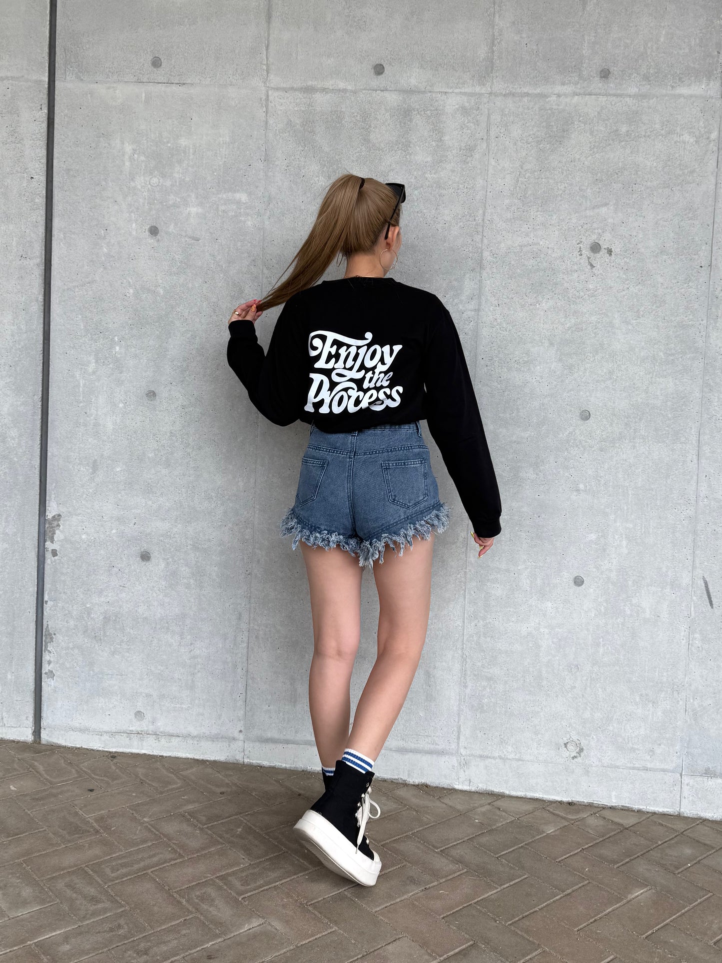 ユニセックスロゴロングスリーブTシャツ DPB73254