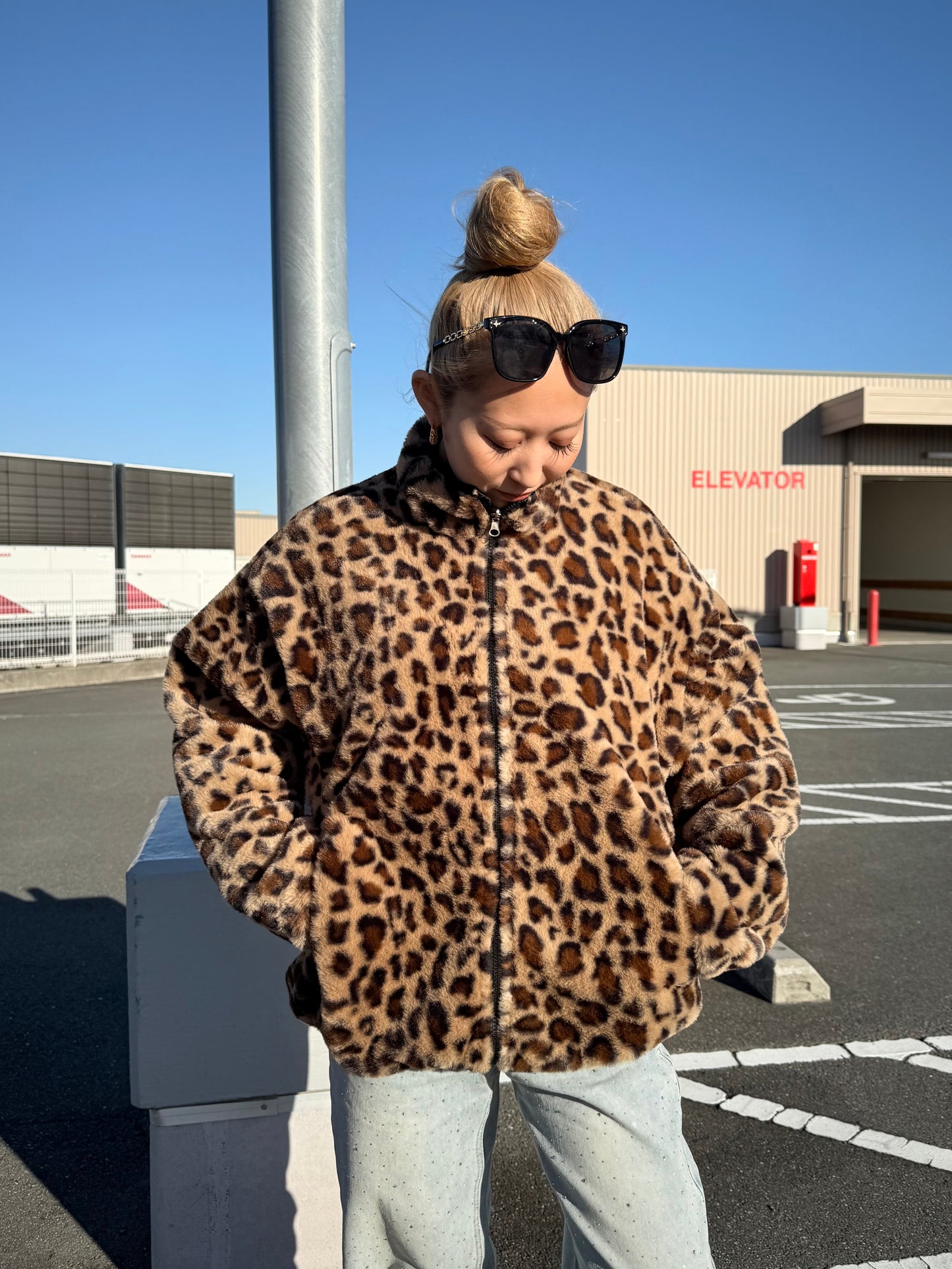 リバーシブルレオパードジャケット DPB73508