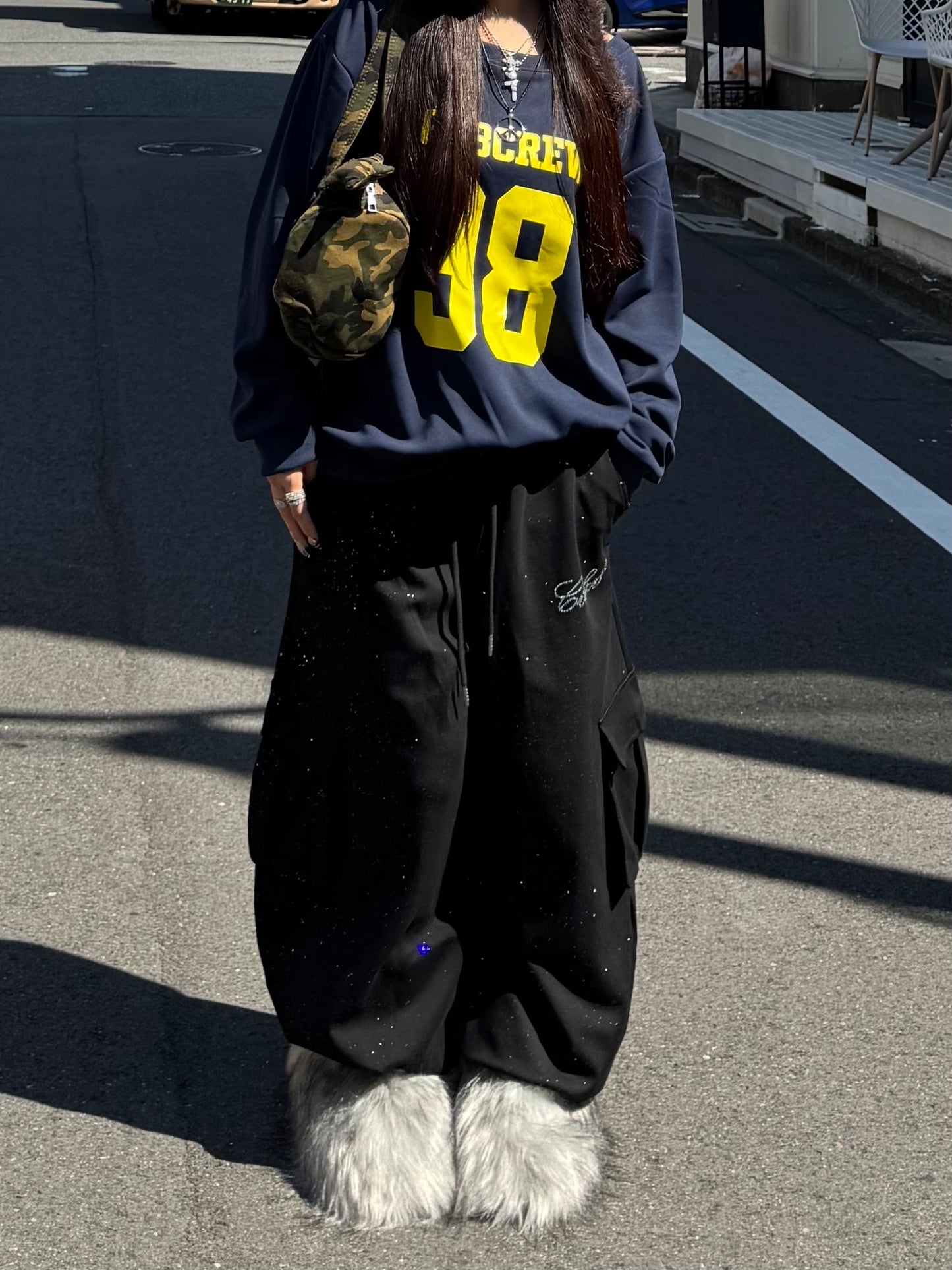 ラメカーゴスウェットパンツ DPB86111